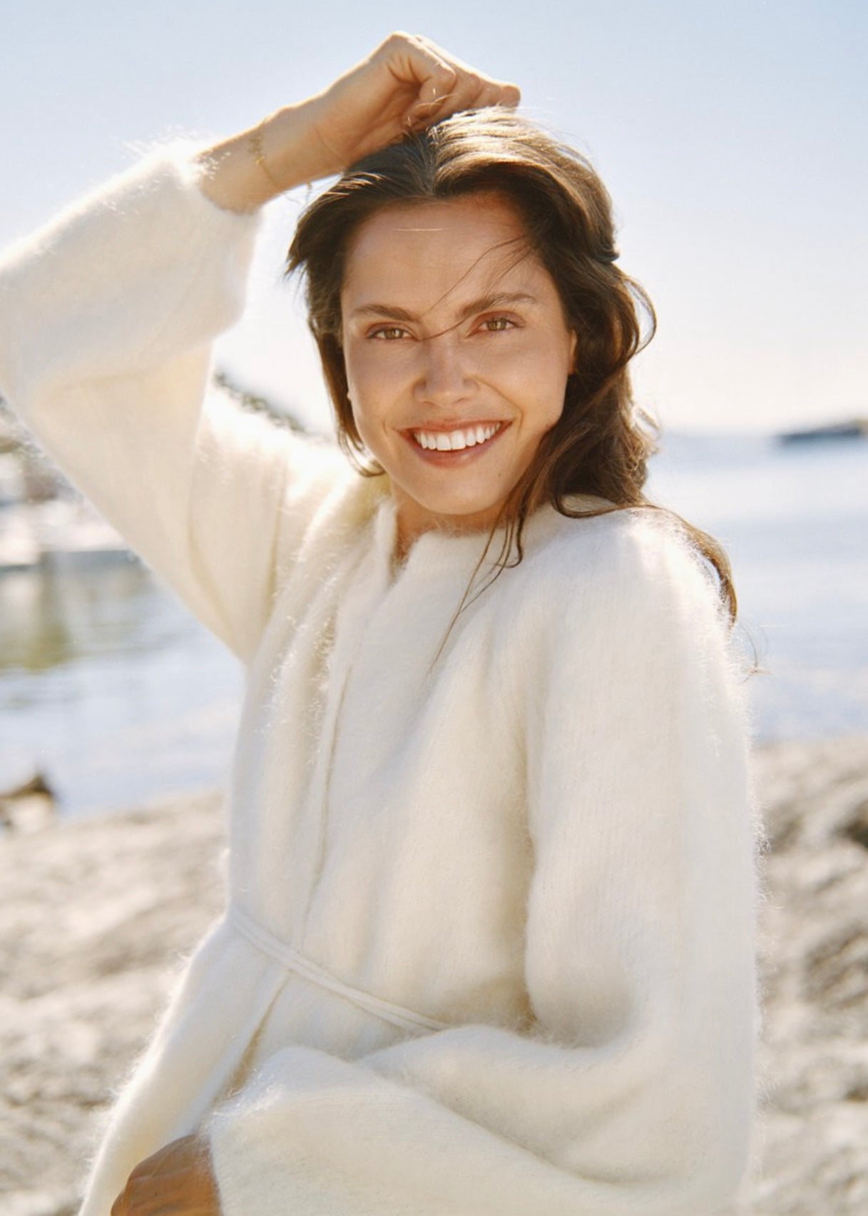 Fredrikke Chunky cardigan Bright White