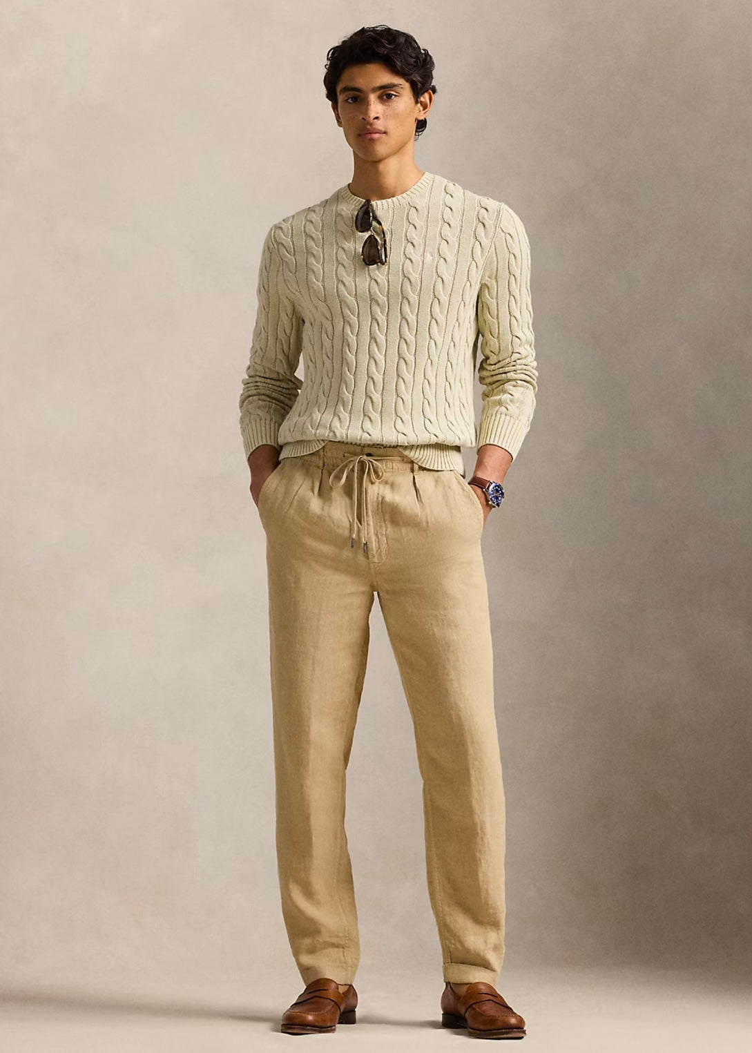 Ralph Lauren Cotton Cable sweaterb - Natural GMD