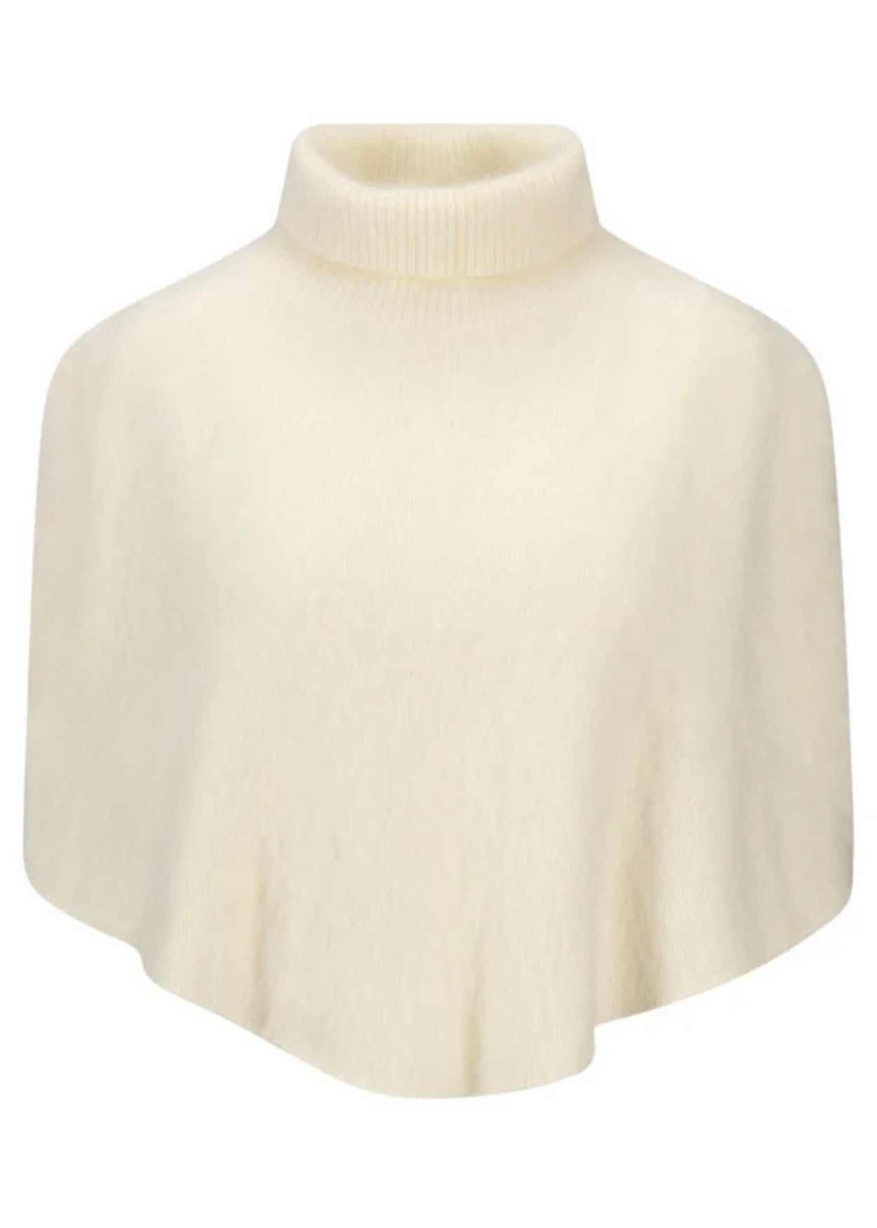 Maiken Brushed Poncho White