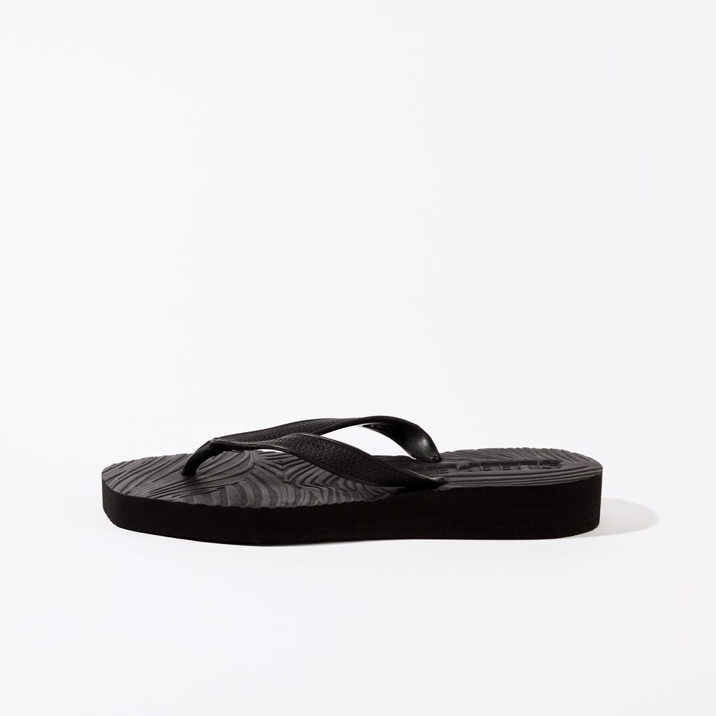 Sleepers Tapered Platform flip flop - Black