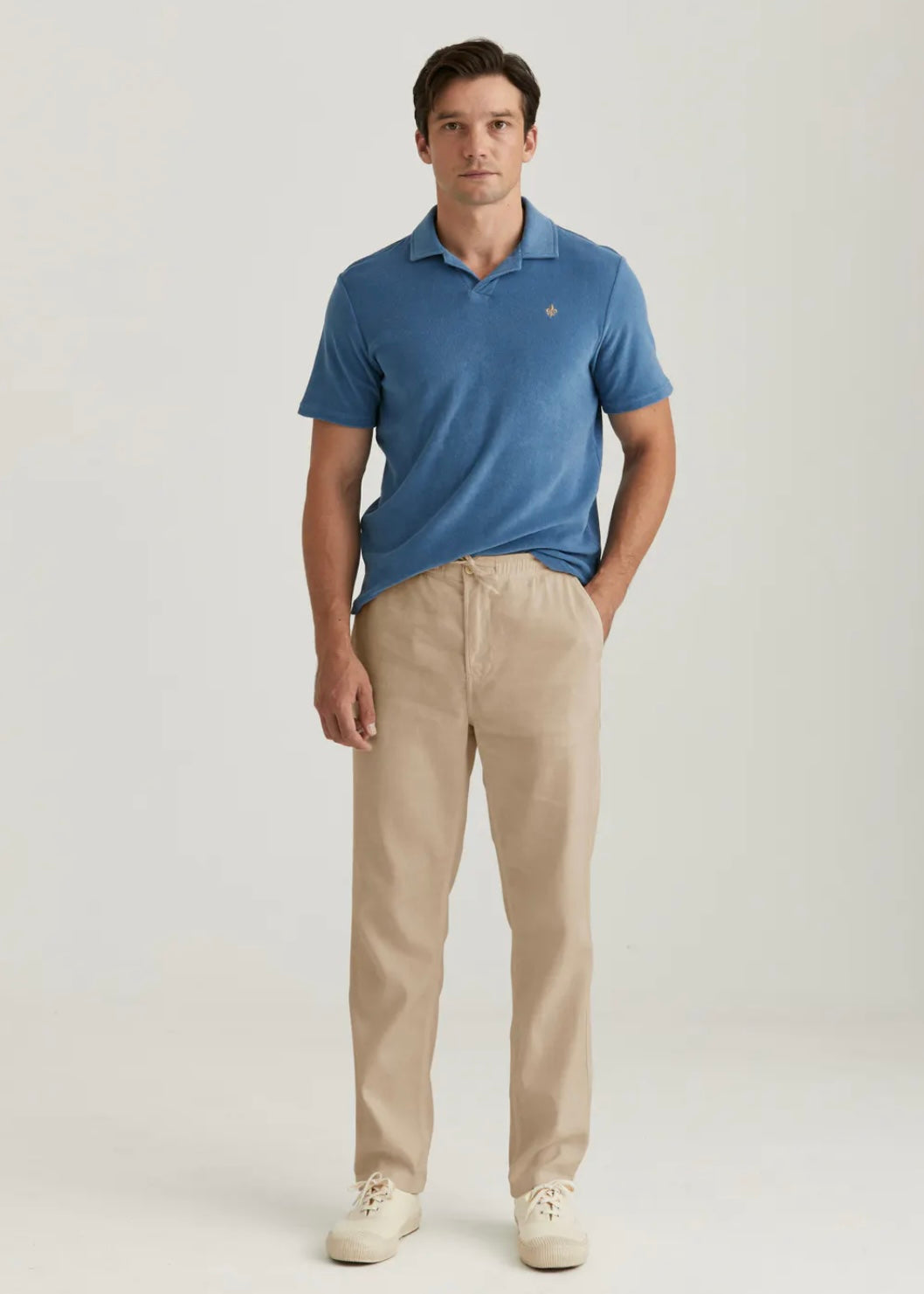 Morris Fenix Linen trouser - Khaki
