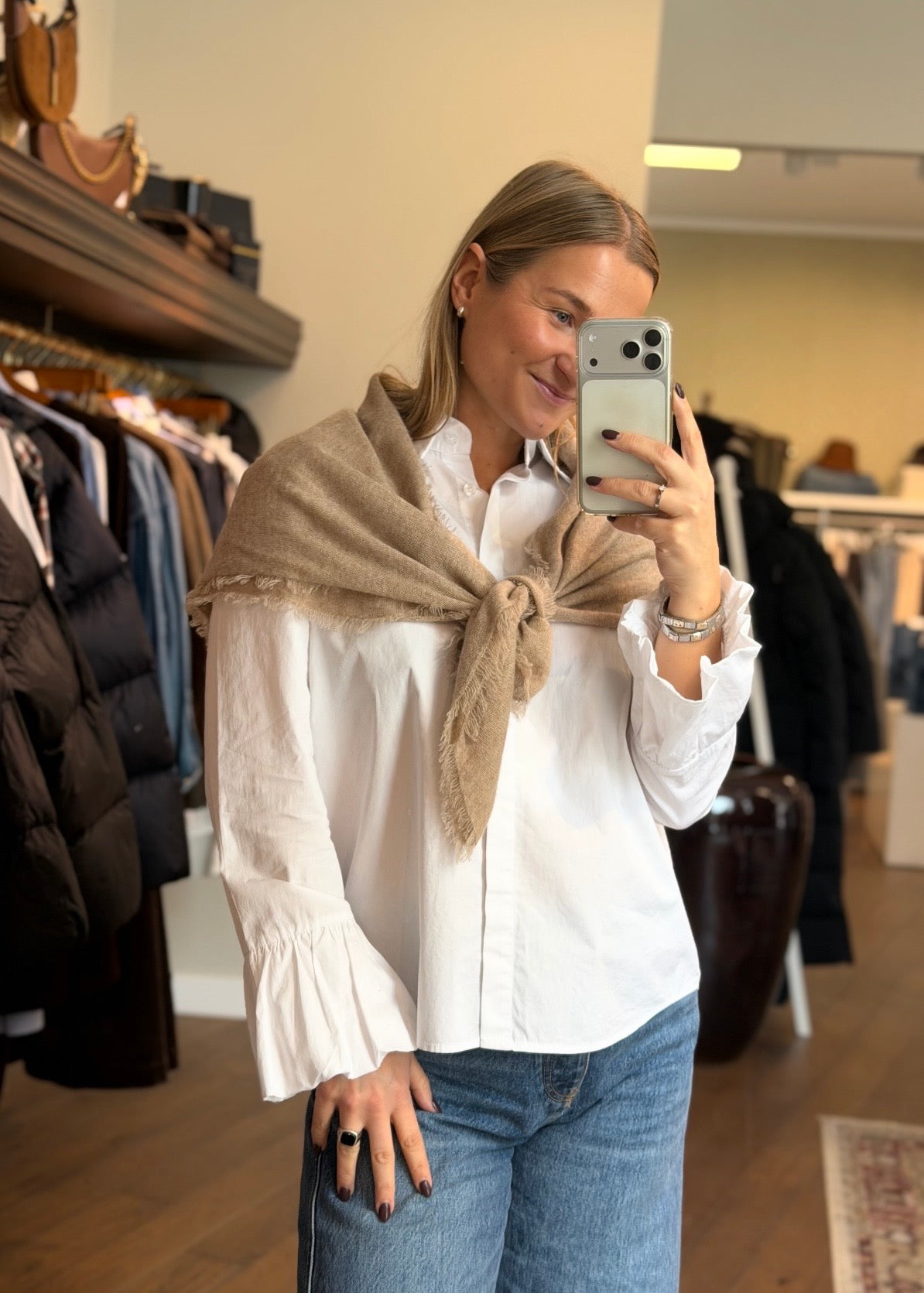 Cashmere Shawl Taupe