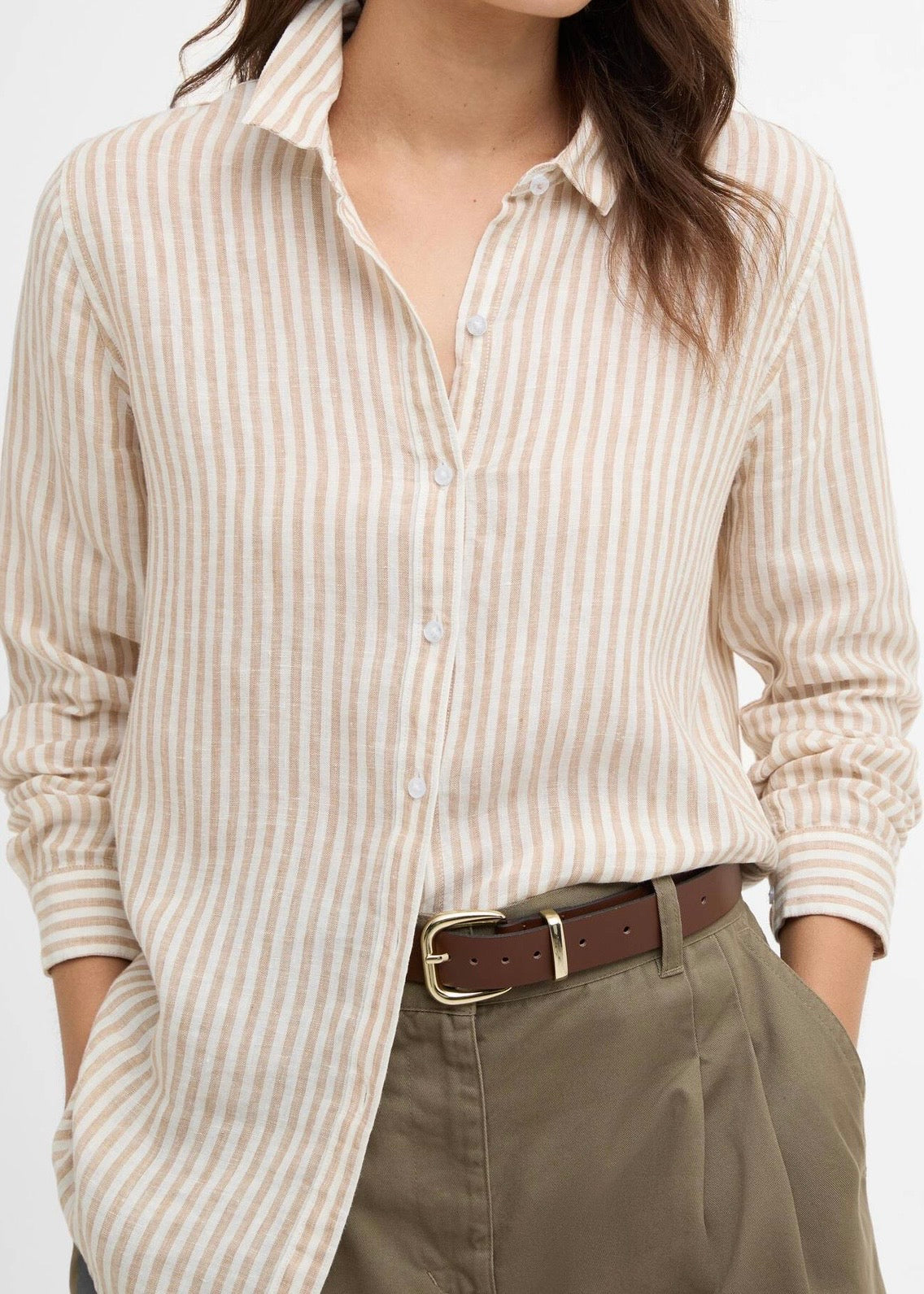 Marine Shirt Hessian Stripe