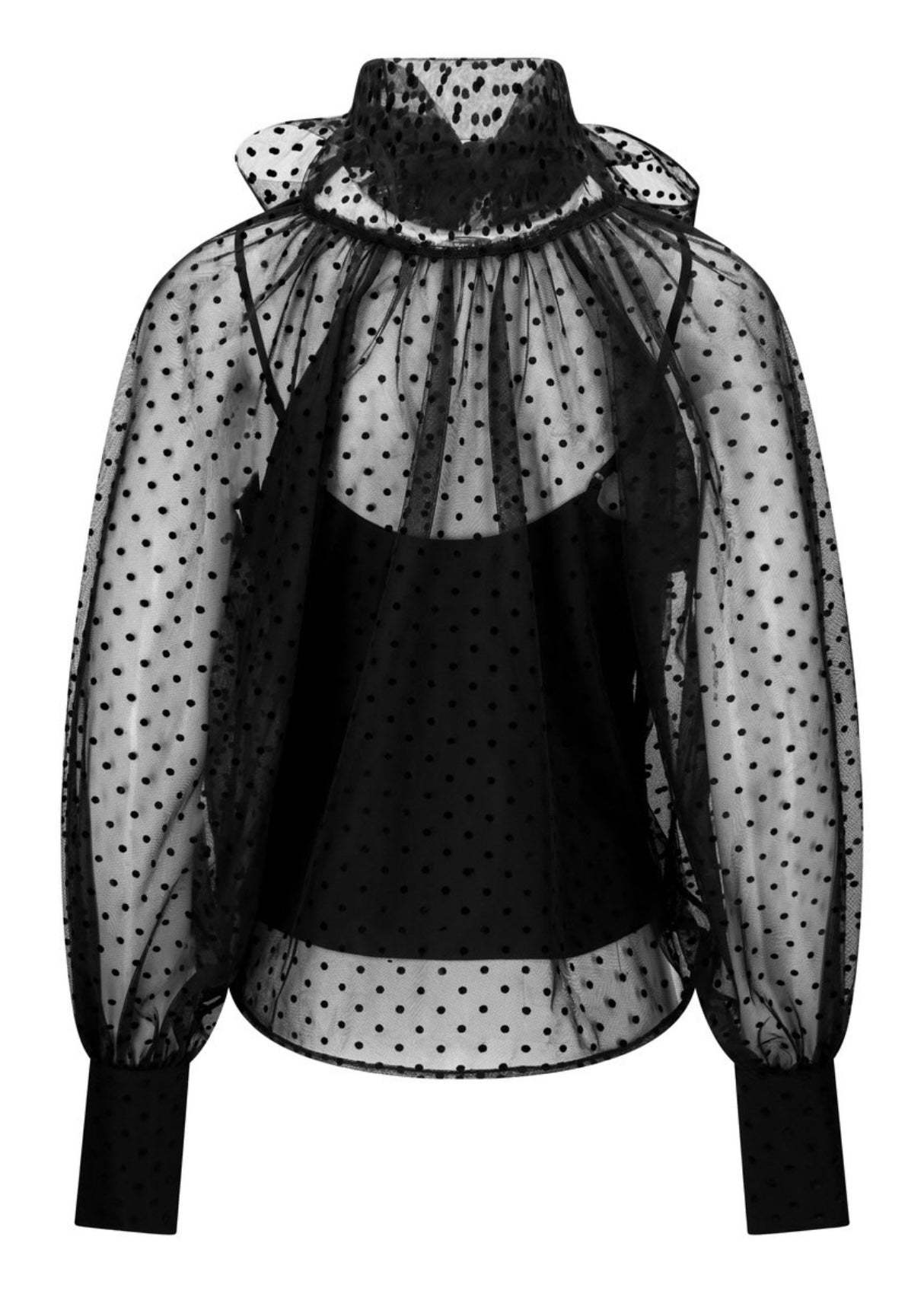 Lillian Organza blouse Black