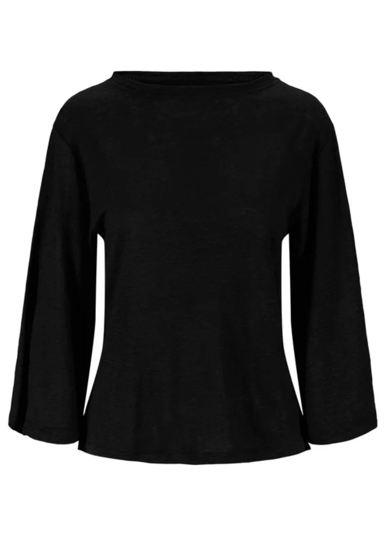Heli Linen Tee Black