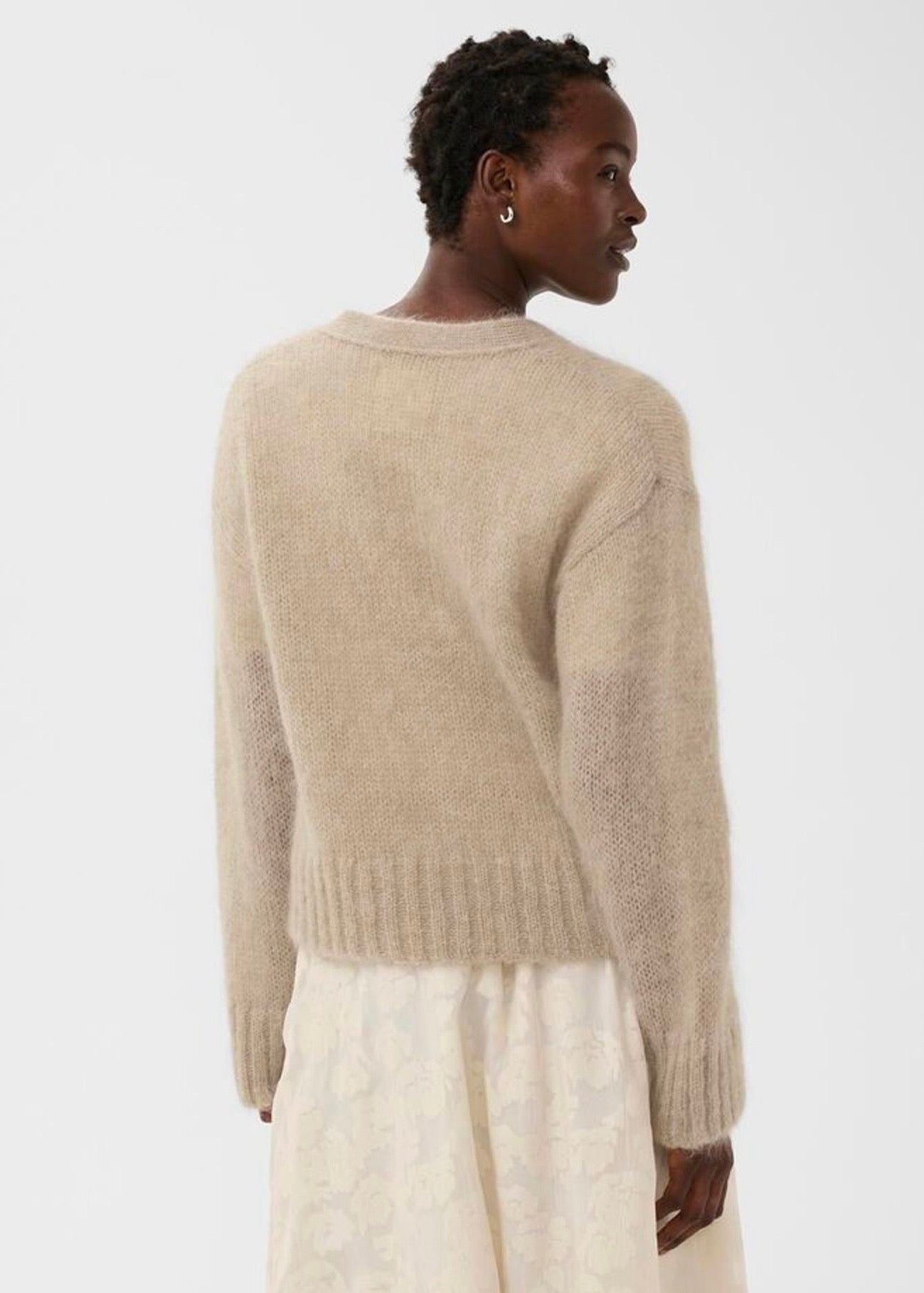 Zendaya Cardigan Light Camel Melange