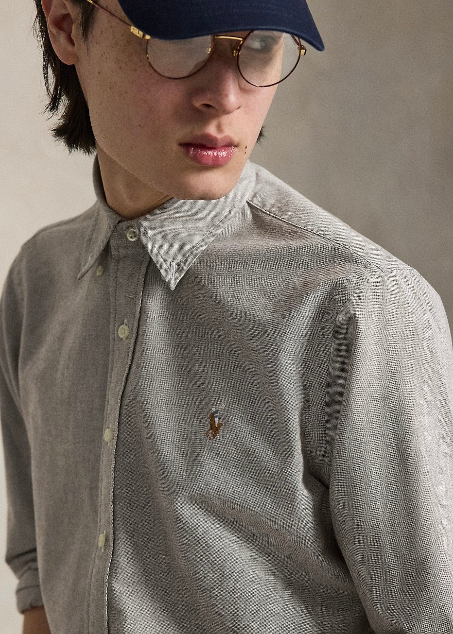 Custom Fit Oxford Shirt Nutmeg Brown