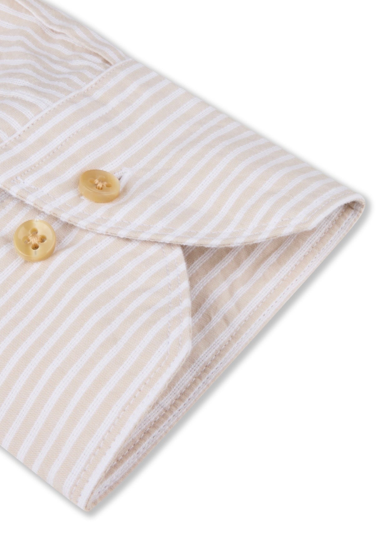Slimline Striped Shirt Light Beige