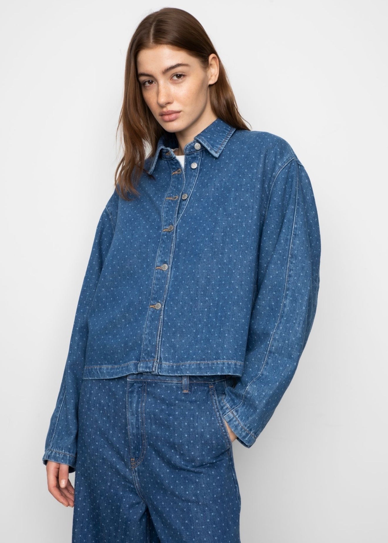 Marley Shirt Mid Blue Dot