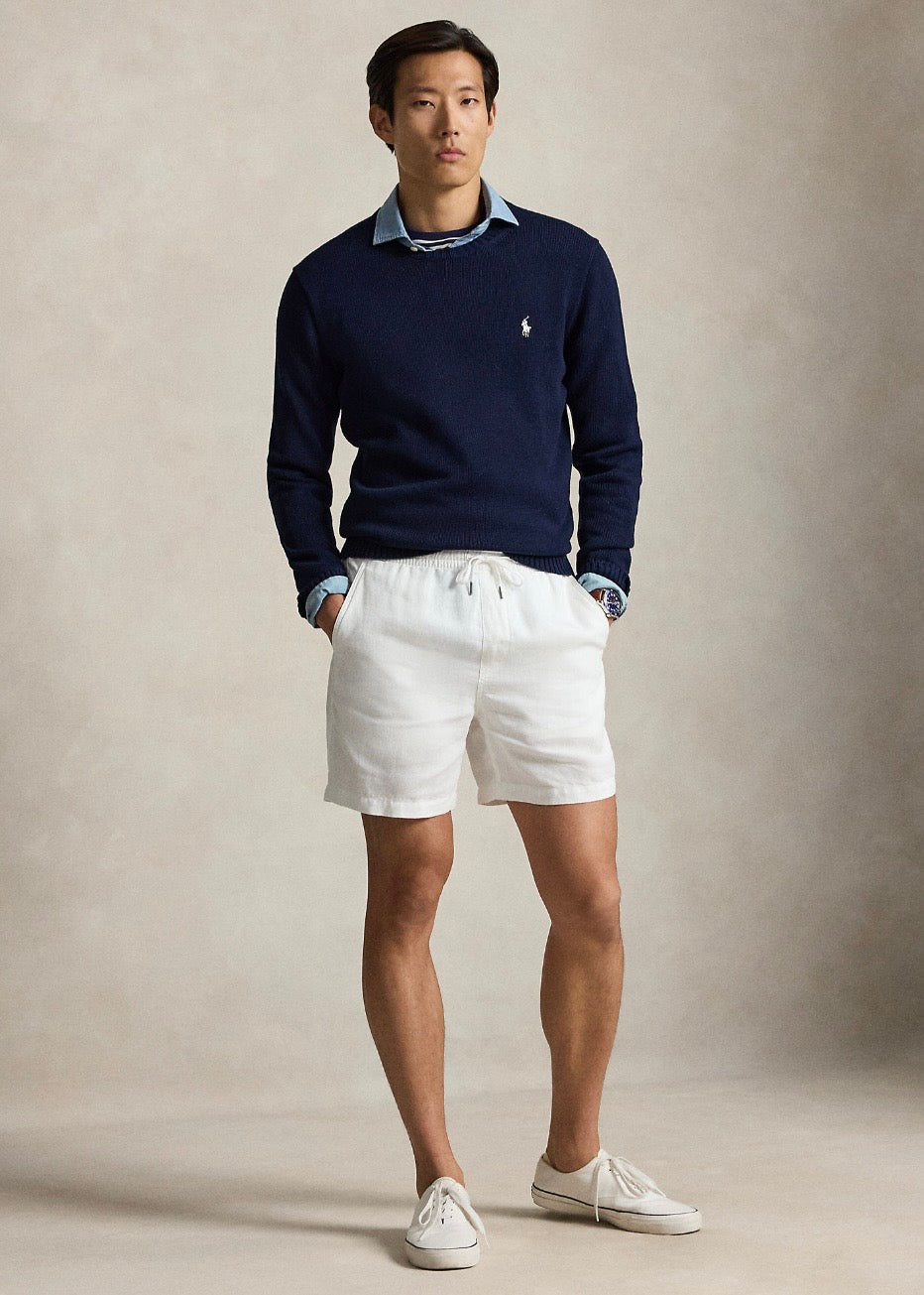 Cotton Crewneck Sweater Hunter Navy