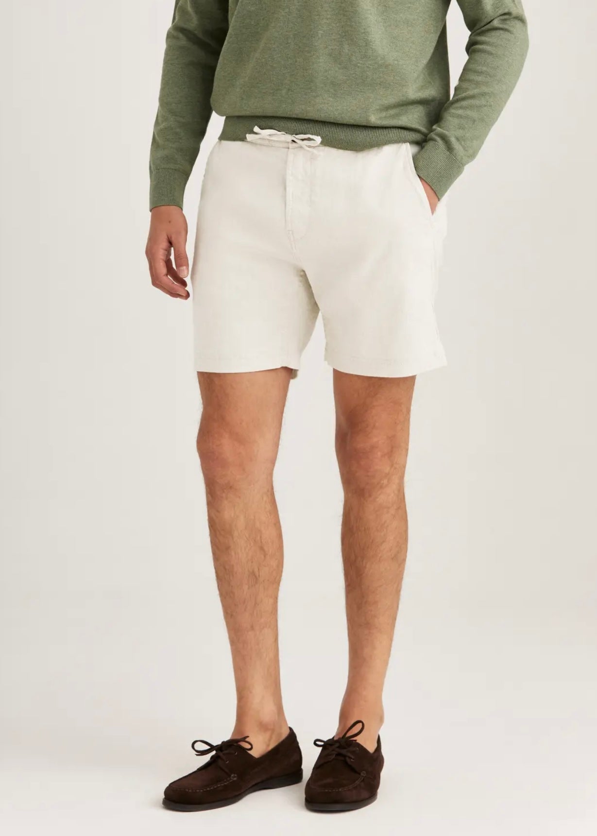 Morris Fenix Linen shorts - Offwhite