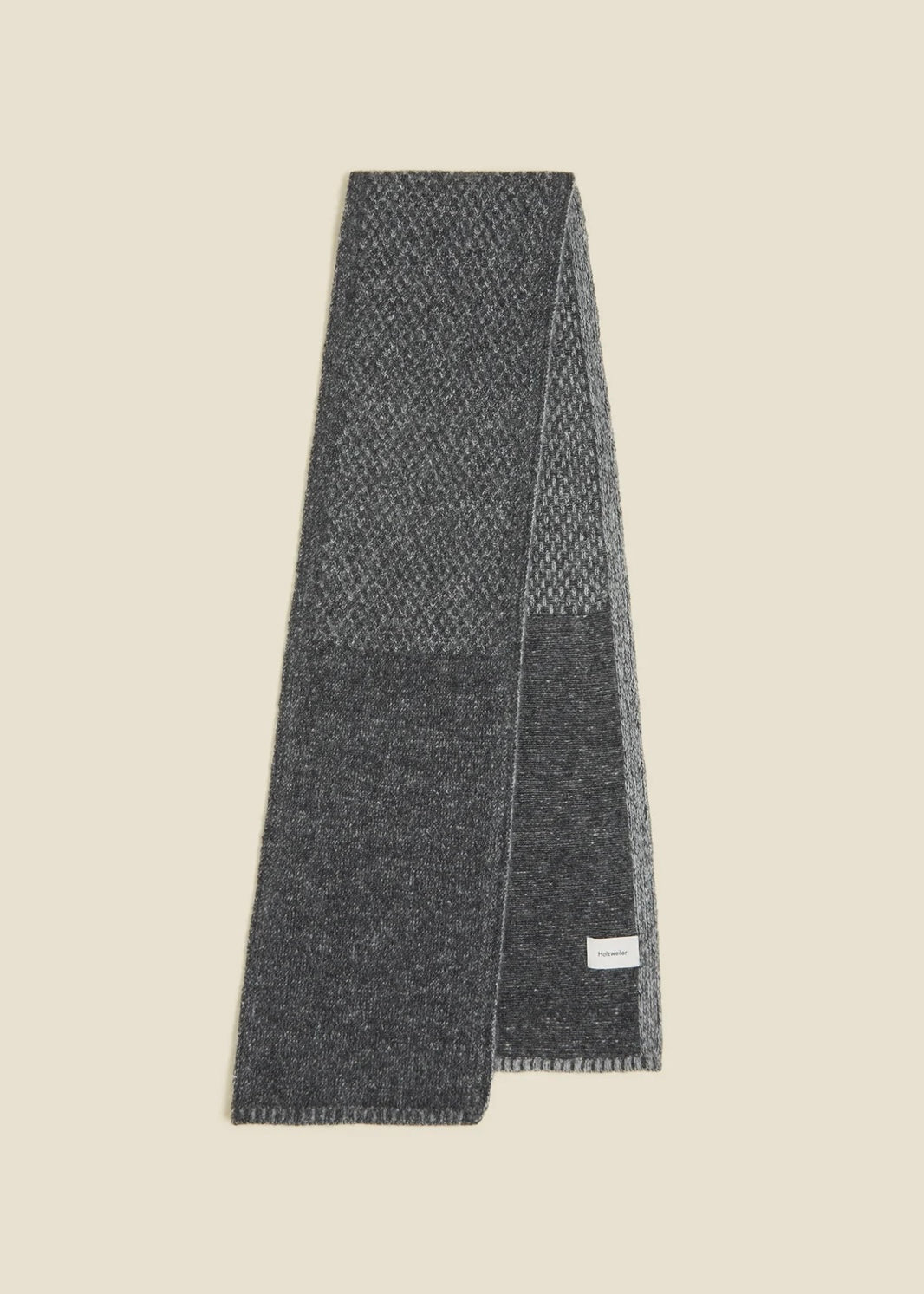 Holzweiler Tine Knit scarf - Dk.Grey Mix