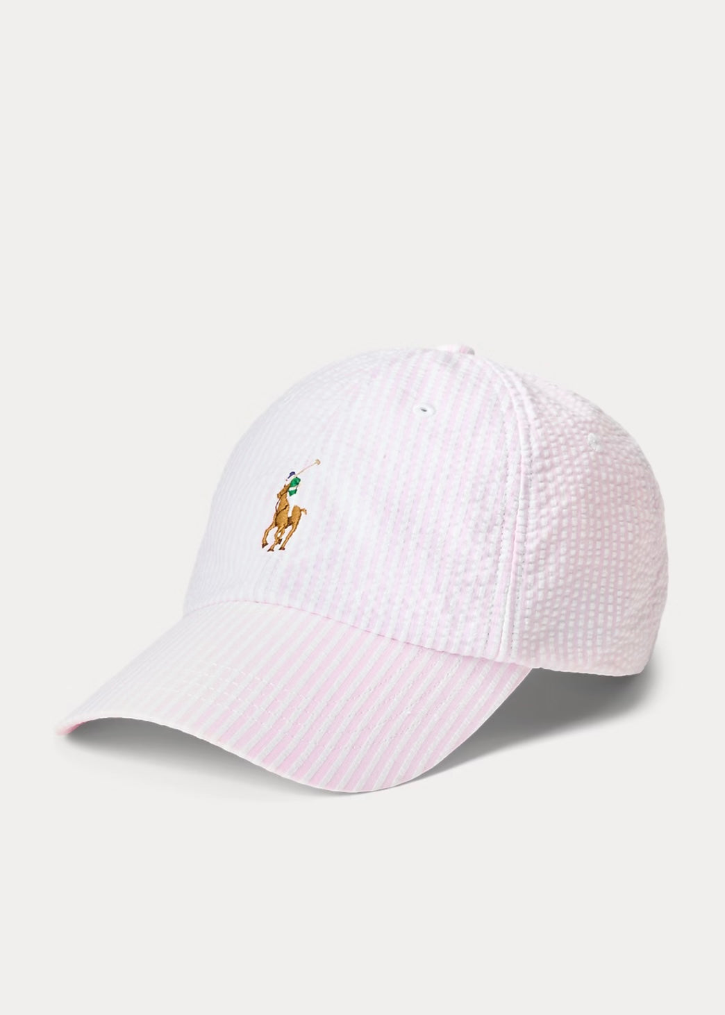 Ralph Lauren Seersucker caps - Carmel Pink