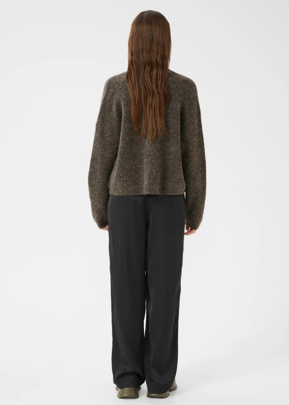 Alpha Short cardigan Chestnut Melange
