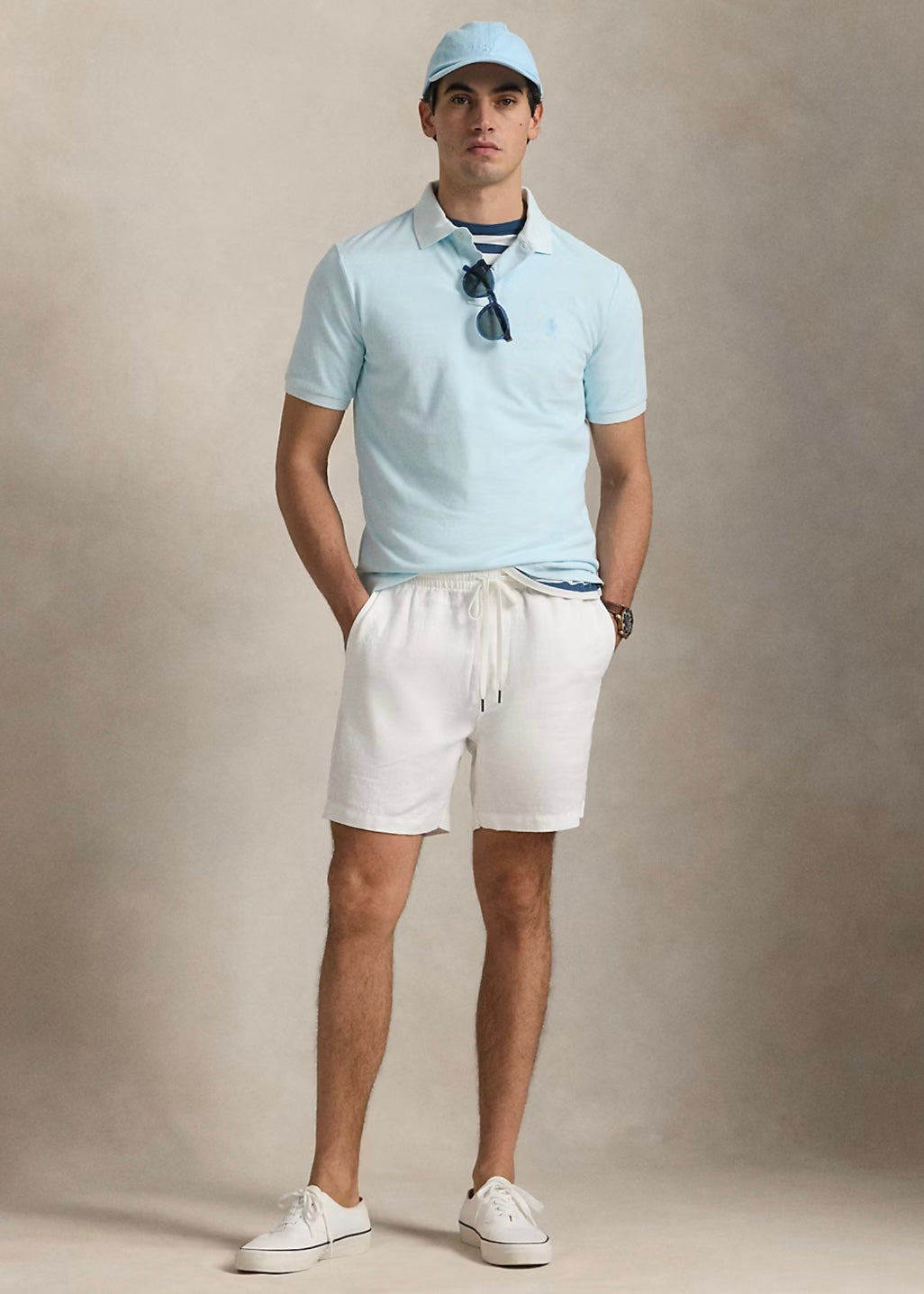 Ralph Lauren pique - Sky