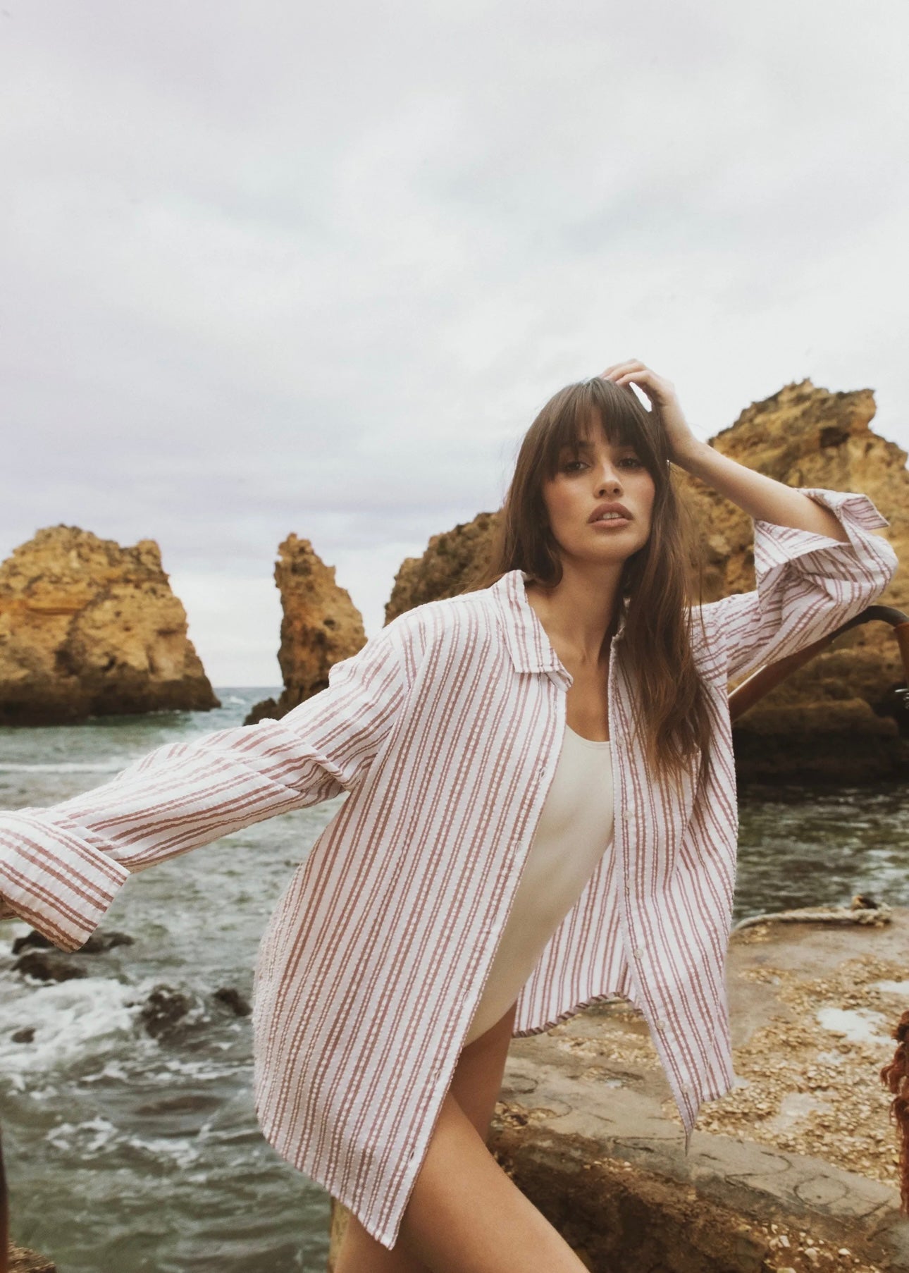 Camilla Pihl Bibi Crepe shirt - Terracotta