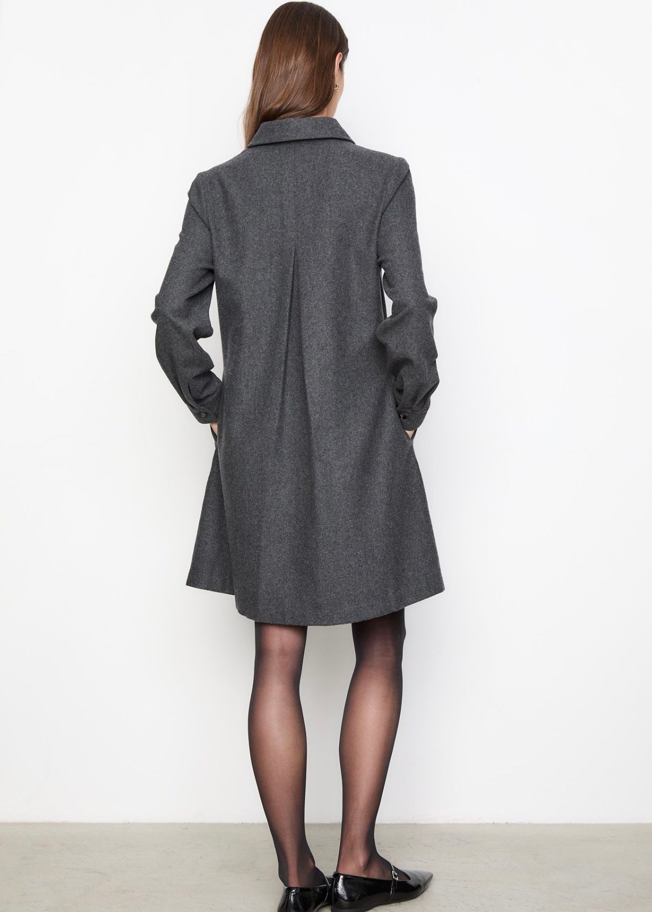 Odette dress Grey Melange