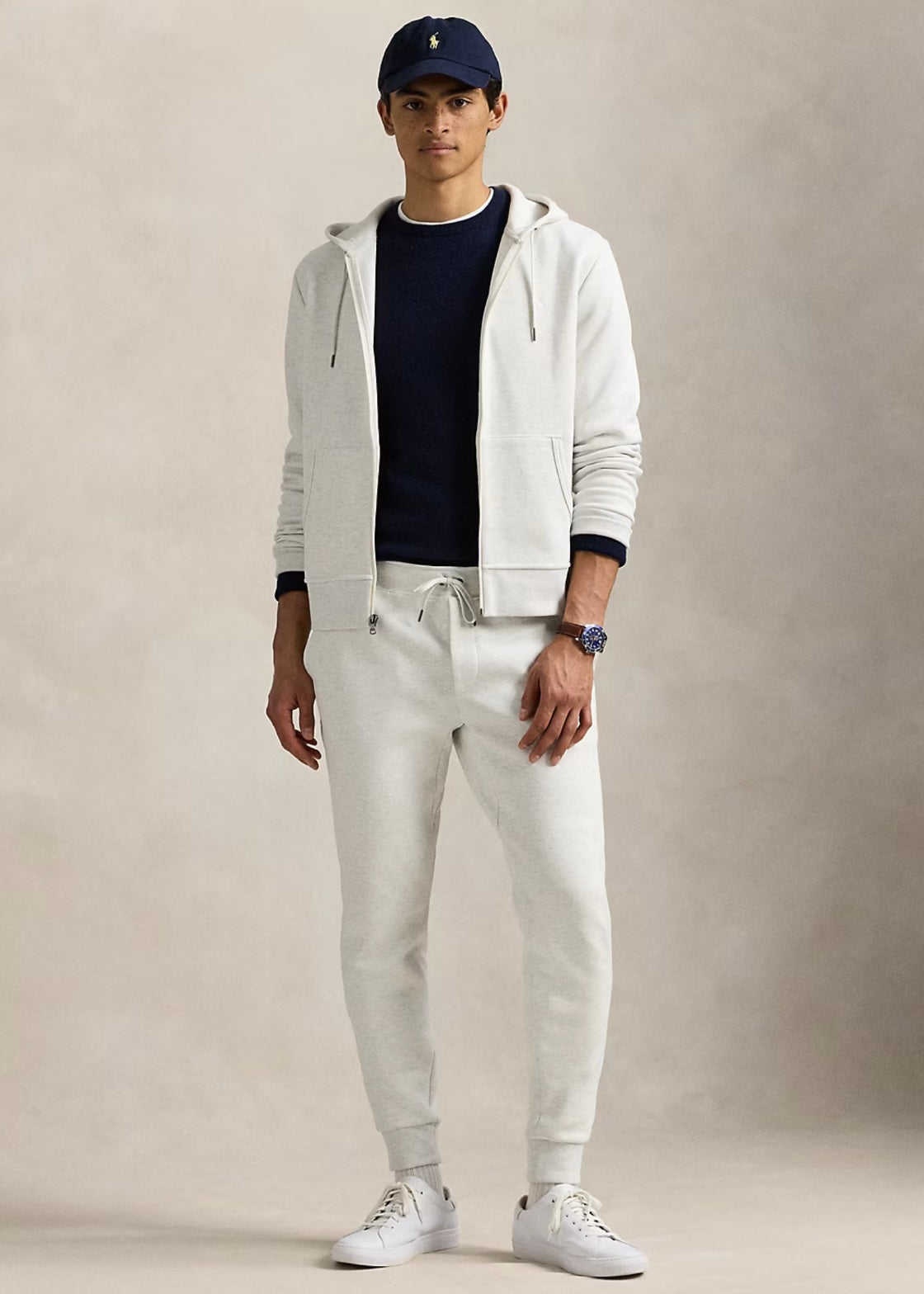 Ralph Lauren College Zip hoodie - Soho Heather