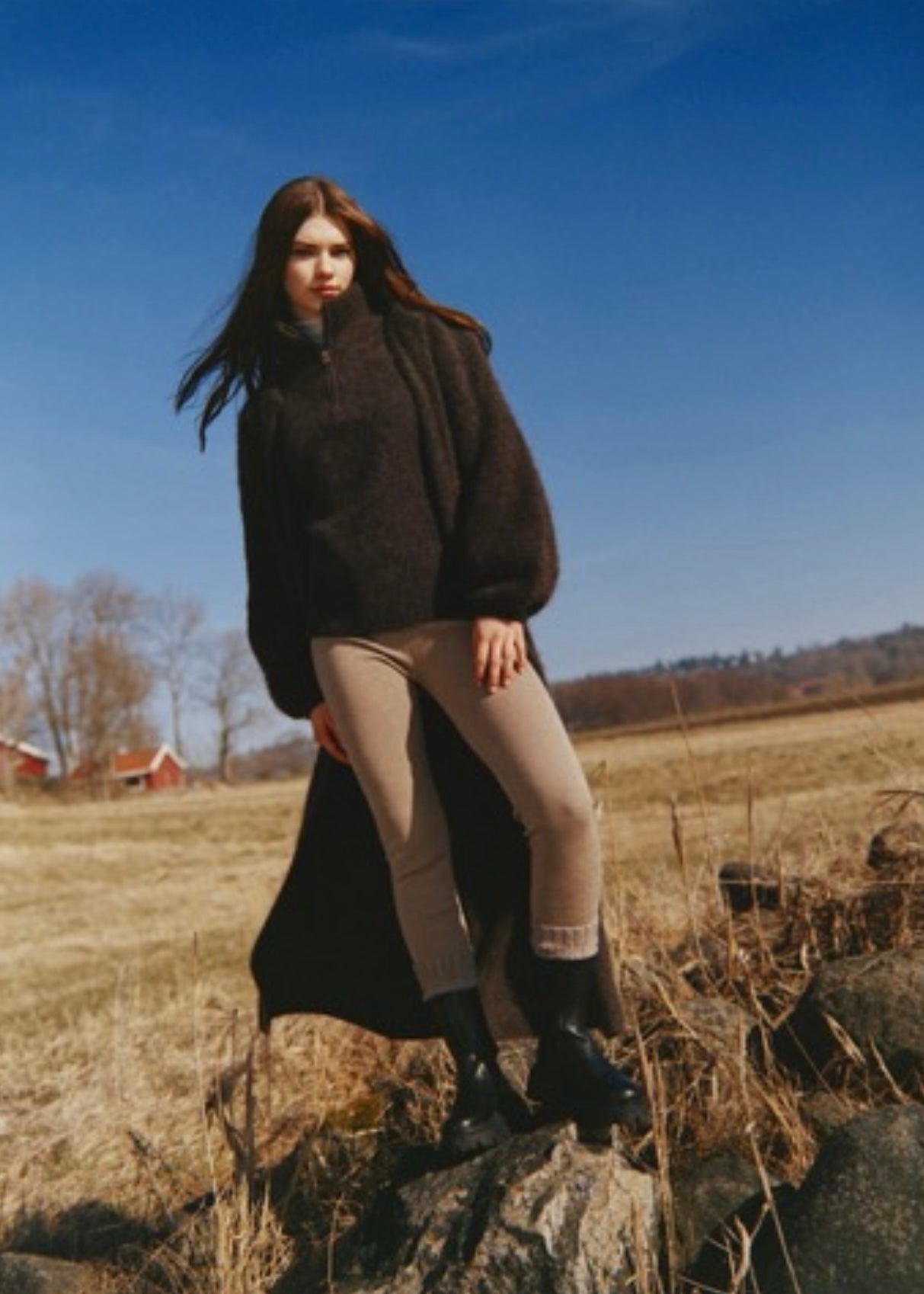 Li Chunky sweater Dark Brown