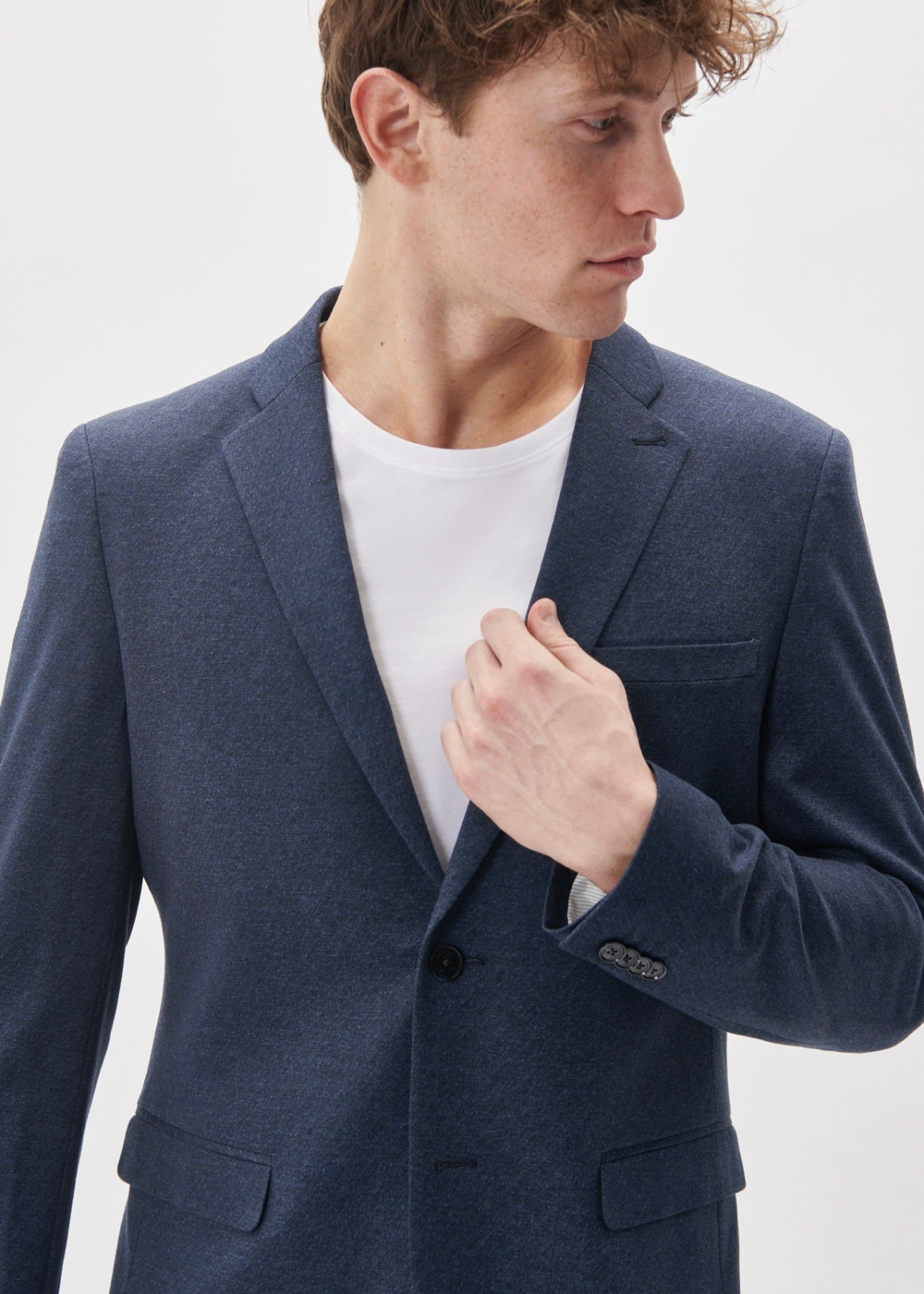 Matinique George Jersey blazer - Dark Navy