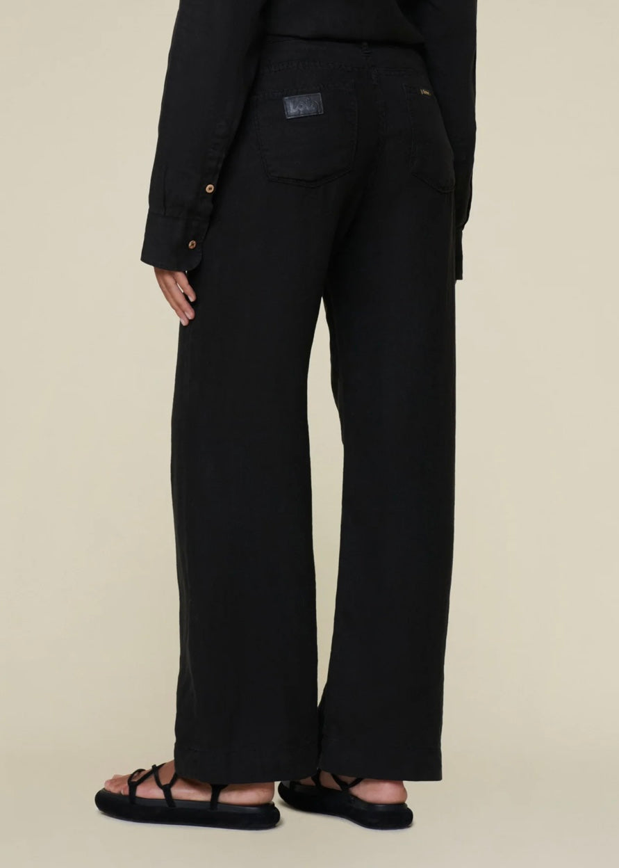 Culotte Black Linen Black