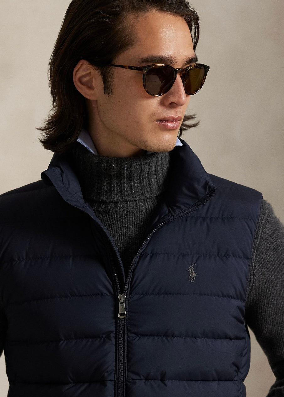 The Colden Down vest Navy