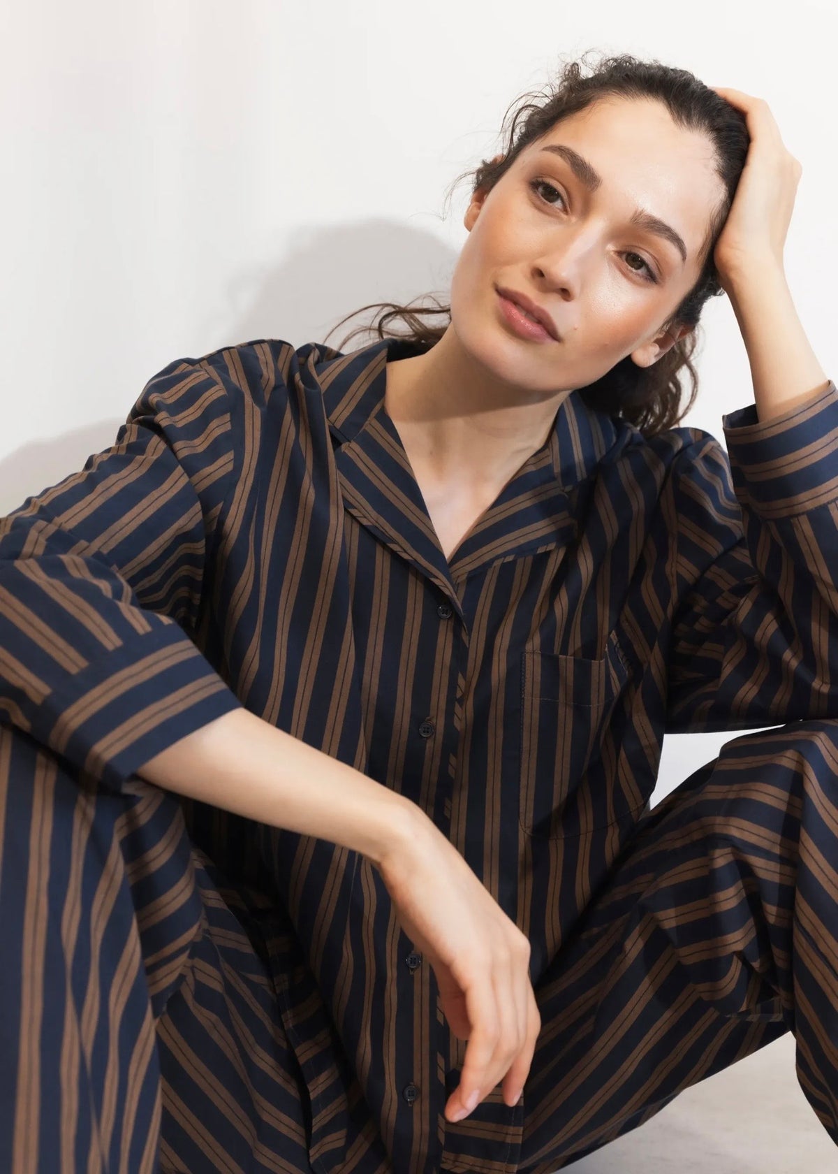 Soire Pyjamas Set Navy Stripe