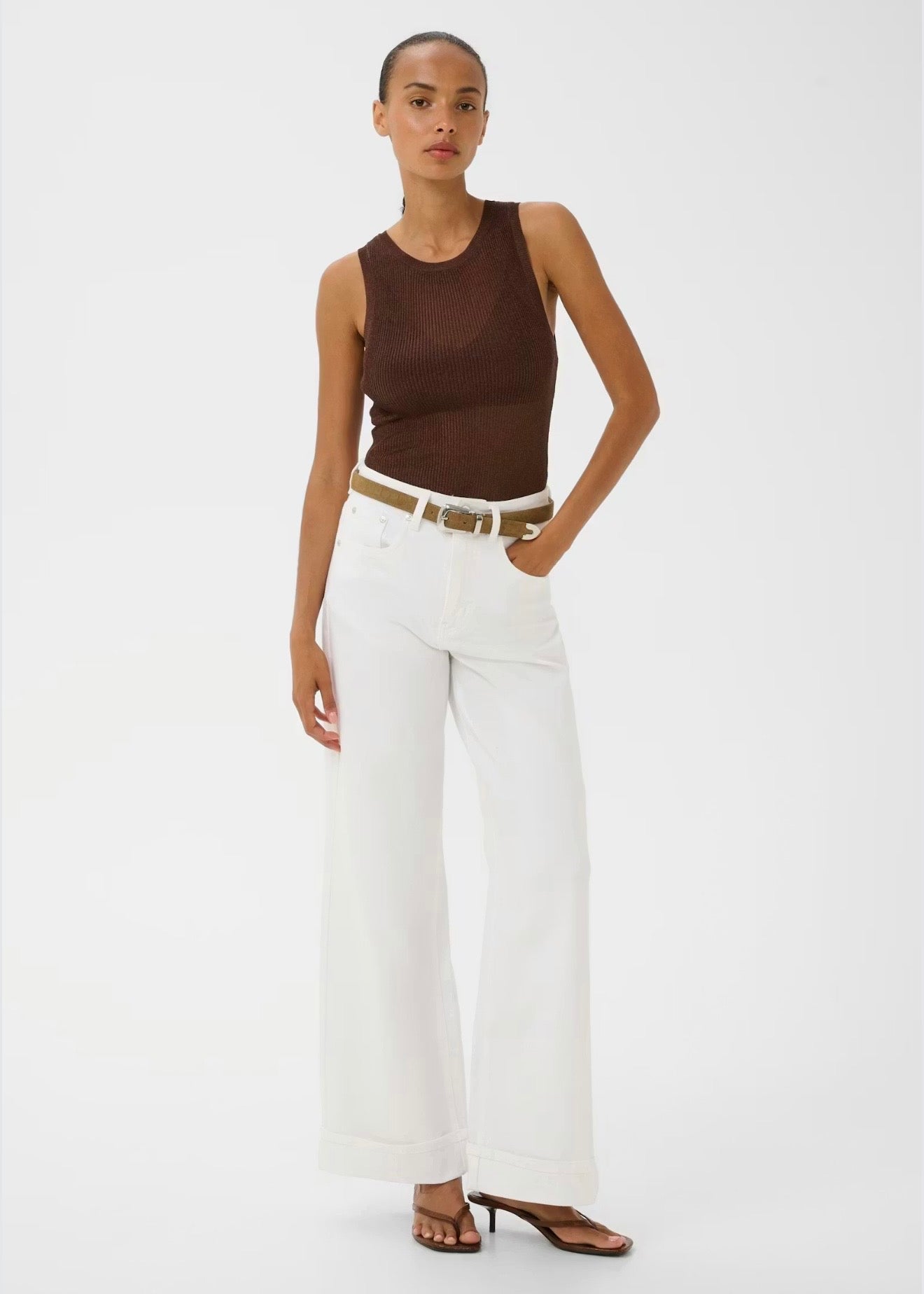 Silvi Top Deep Brown Metallic