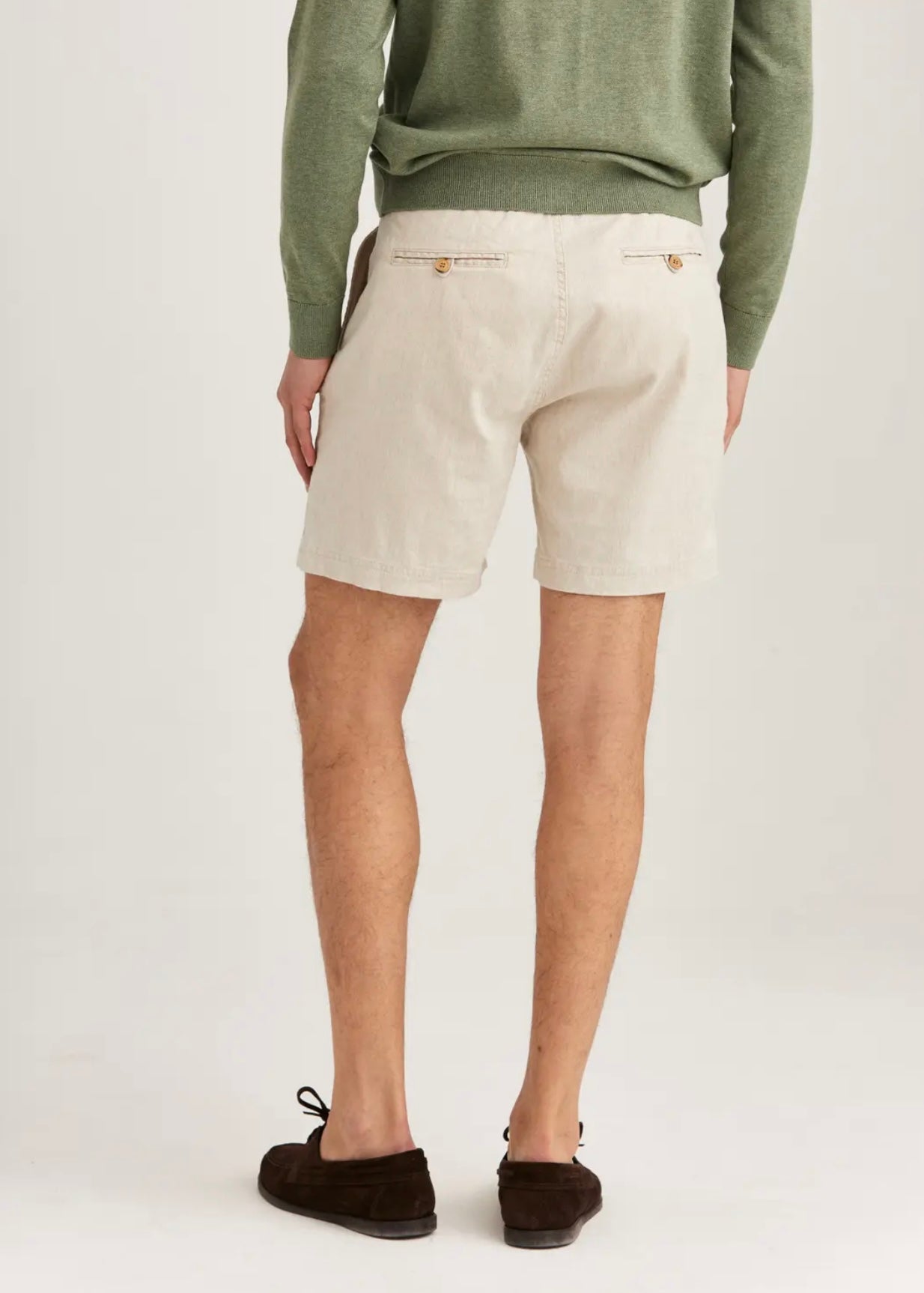 Morris Fenix Linen shorts - Offwhite