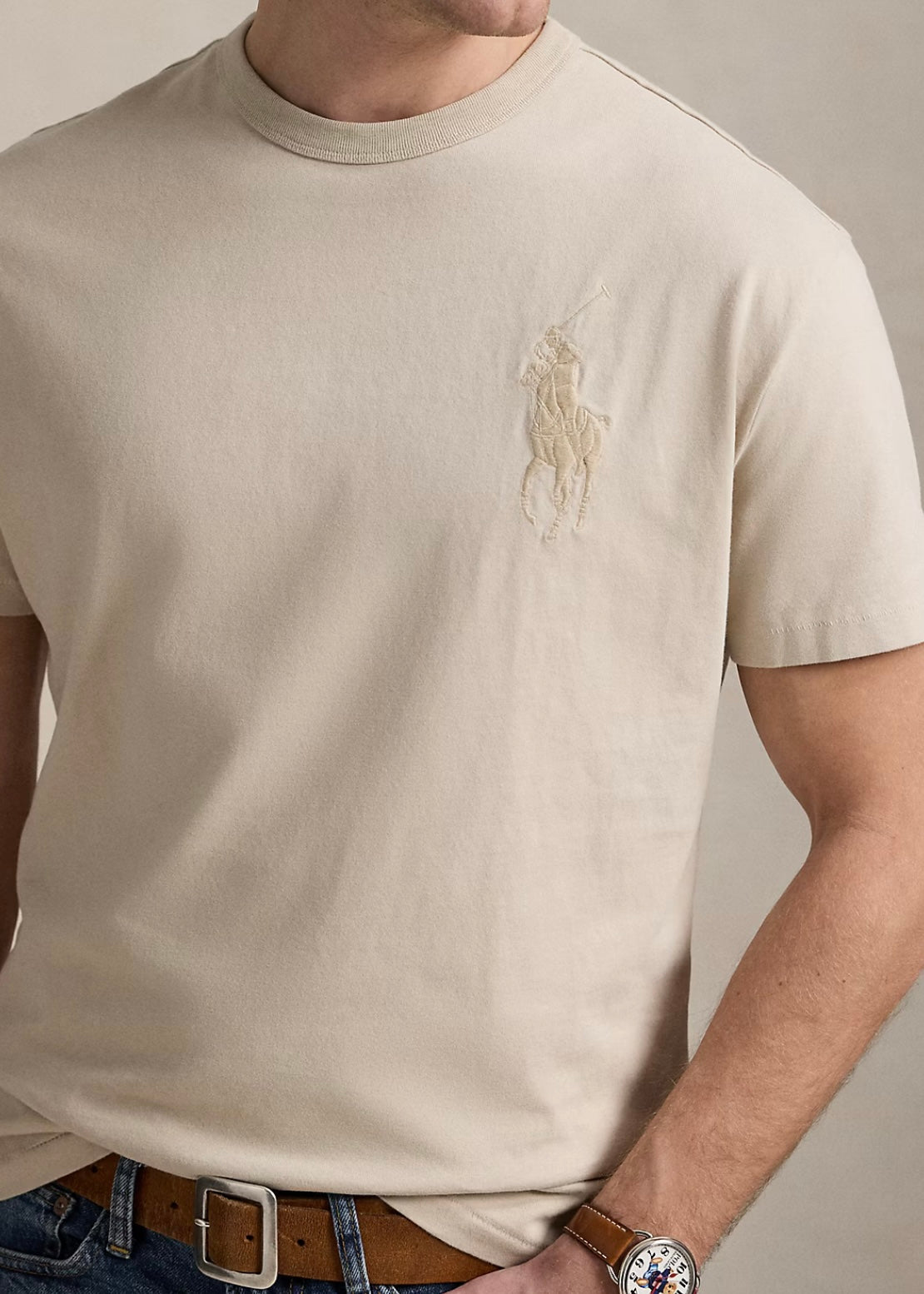 Ralph Lauren Big Logo t-shirt - Stoneware Grey