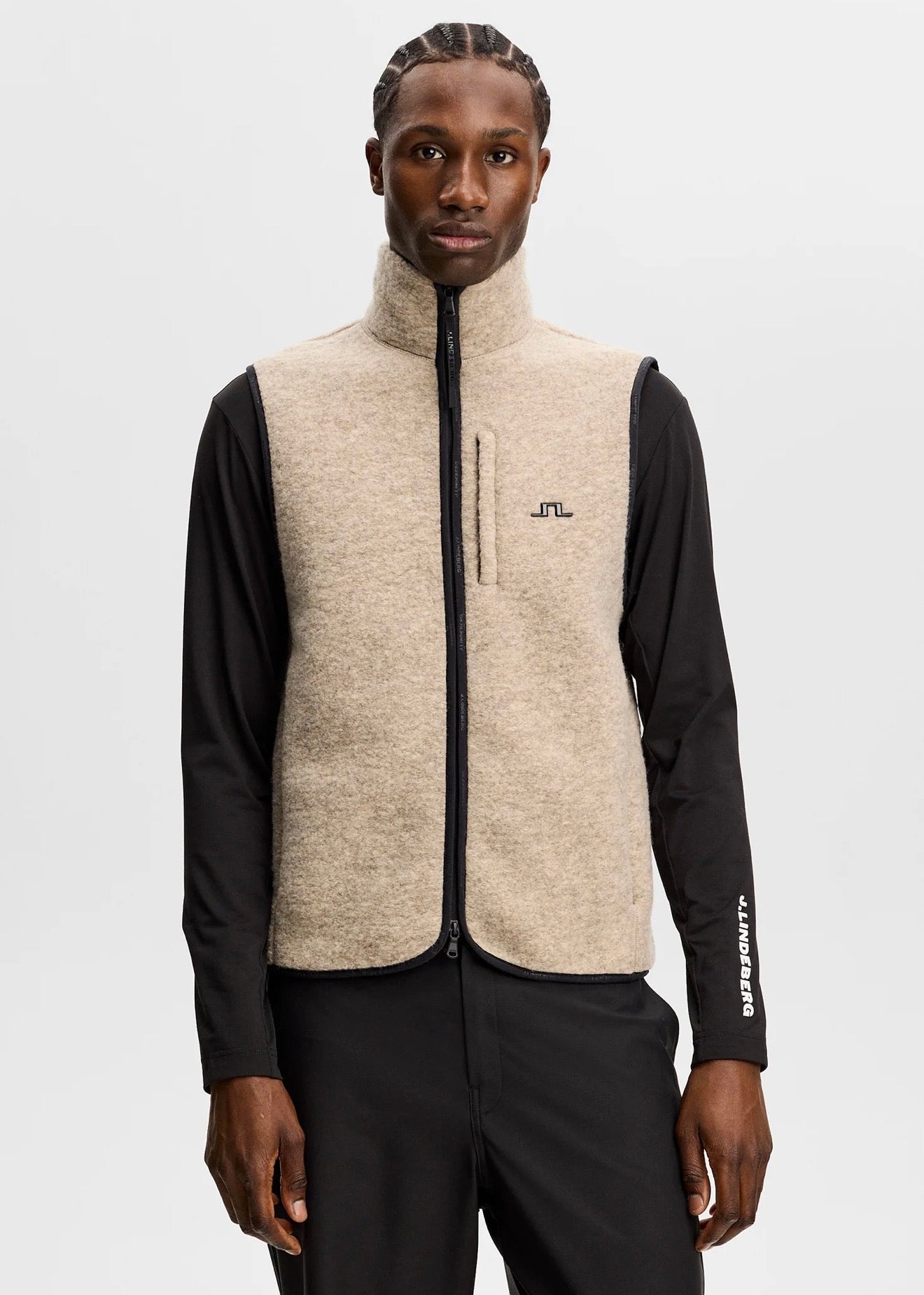 Duncan Wool Fleece Vest Moonbeam