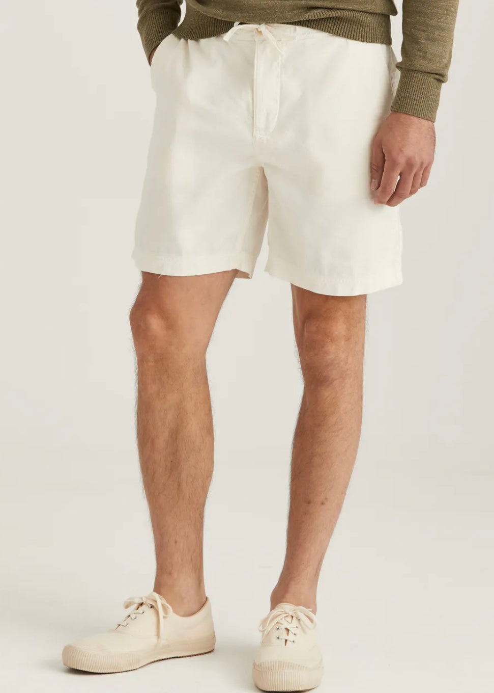Morris Fenix Linen shorts - OffWhite