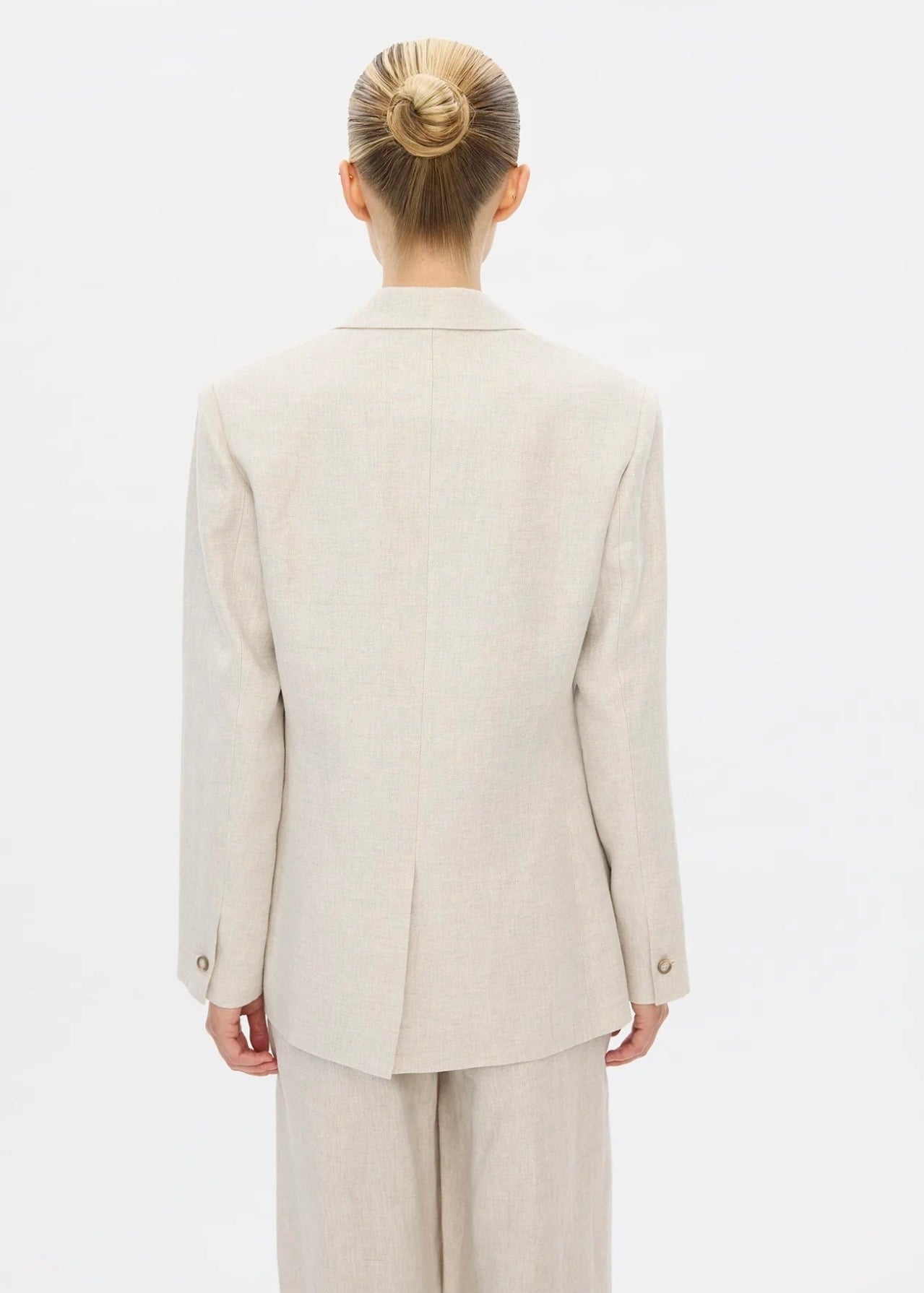 Hannah Blazer Crystal Linen