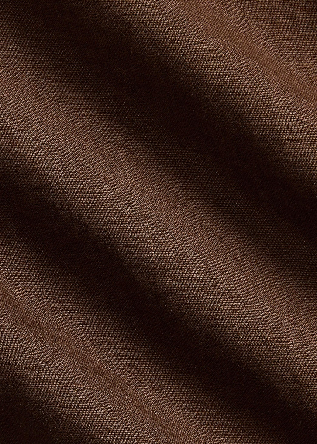 Custom Fit Linen Shirt Chocolate Mousse