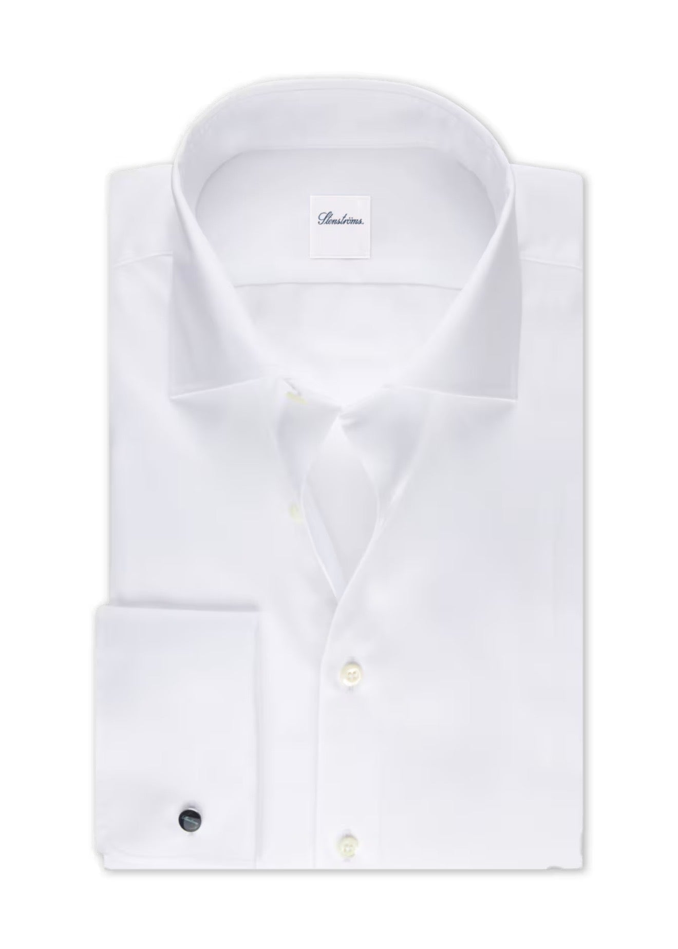 Slimline Twill Cuff Shirt White