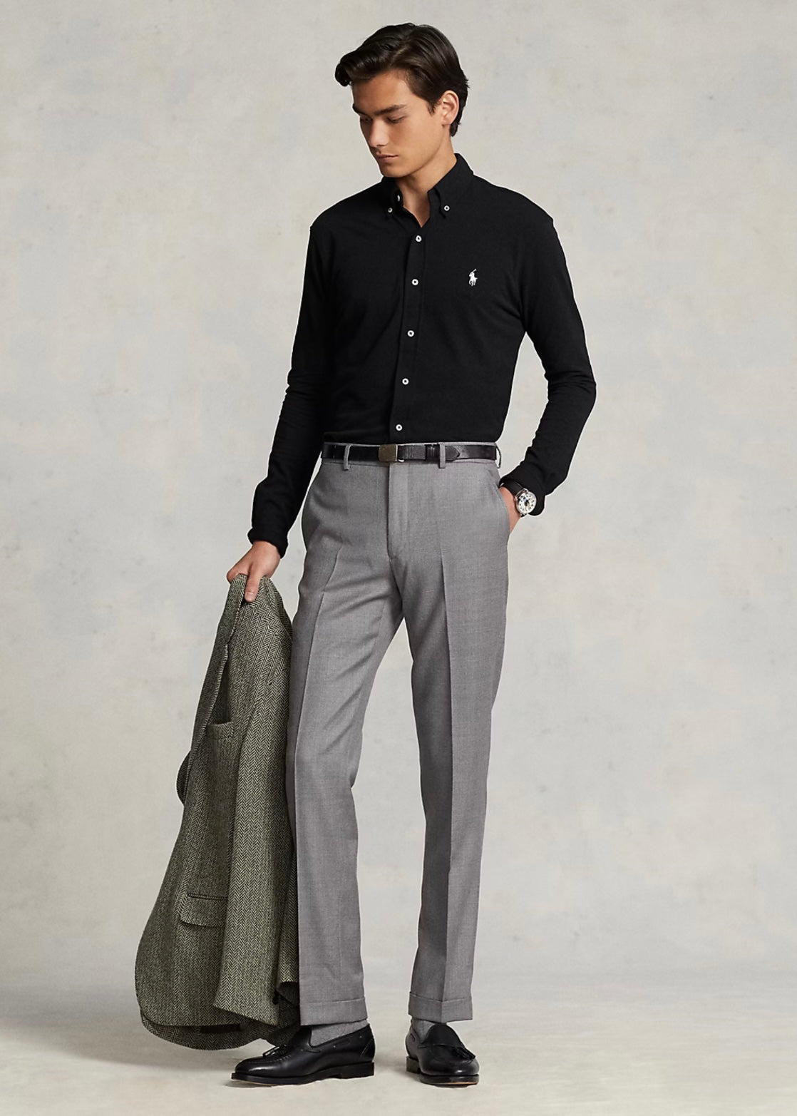 Ralph Lauren Featherweight Mesh shirt - Black