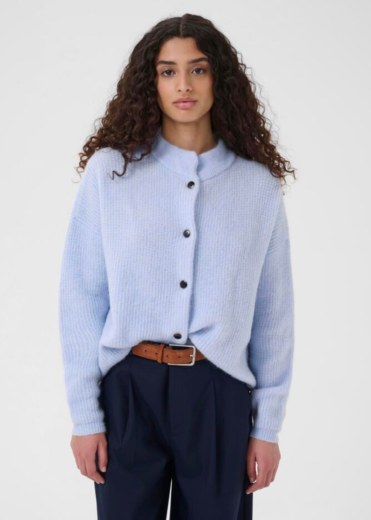 Alpha Short Cardigan Centaurea Melange