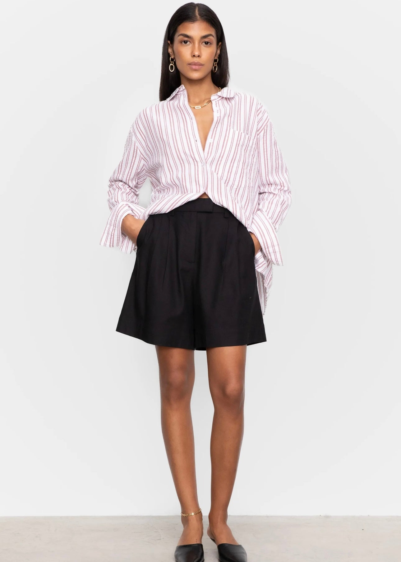 Camilla Pihl Bibi Crepe shirt - Terracotta