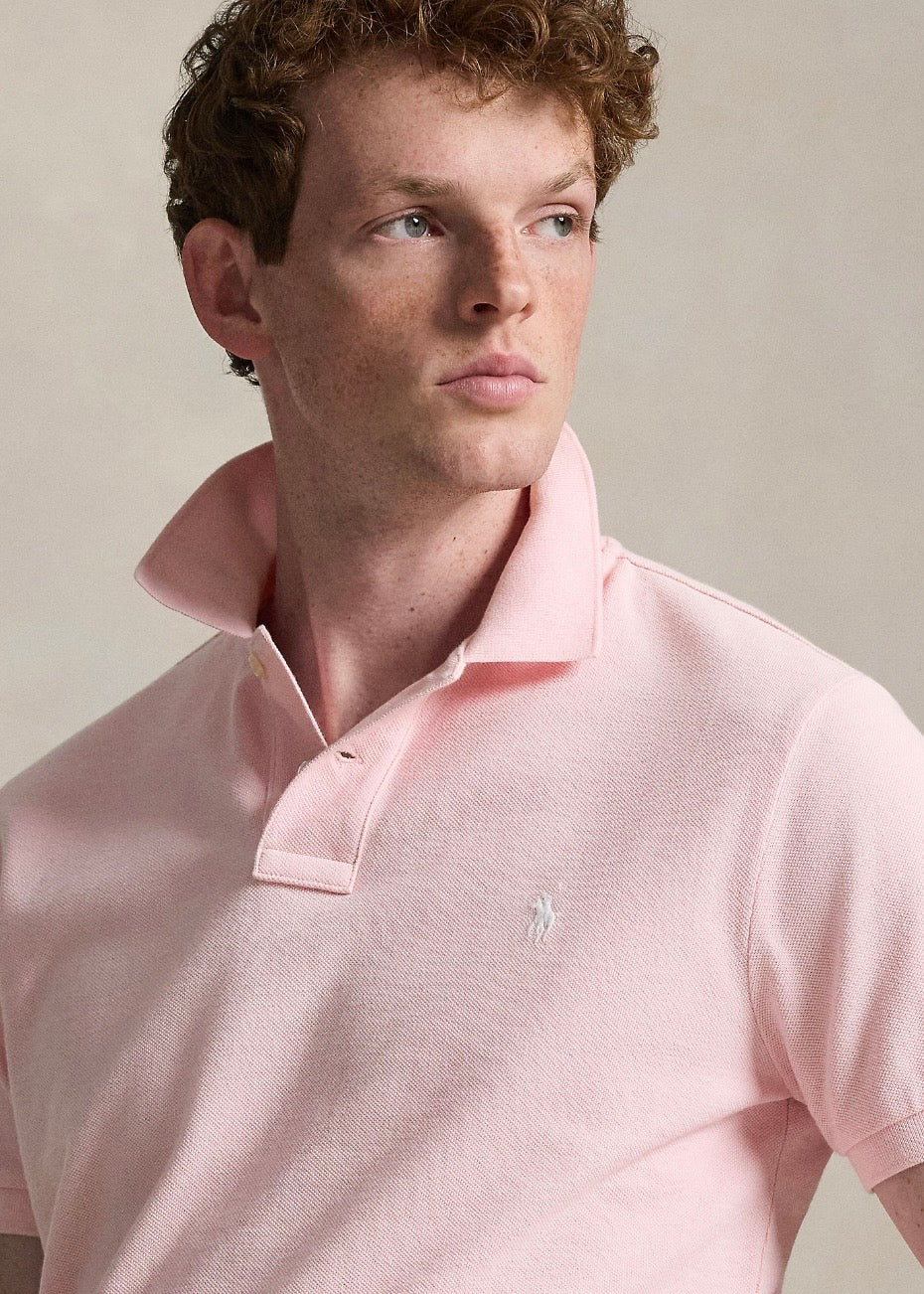 Mesh Polo Shirt Garden Pink