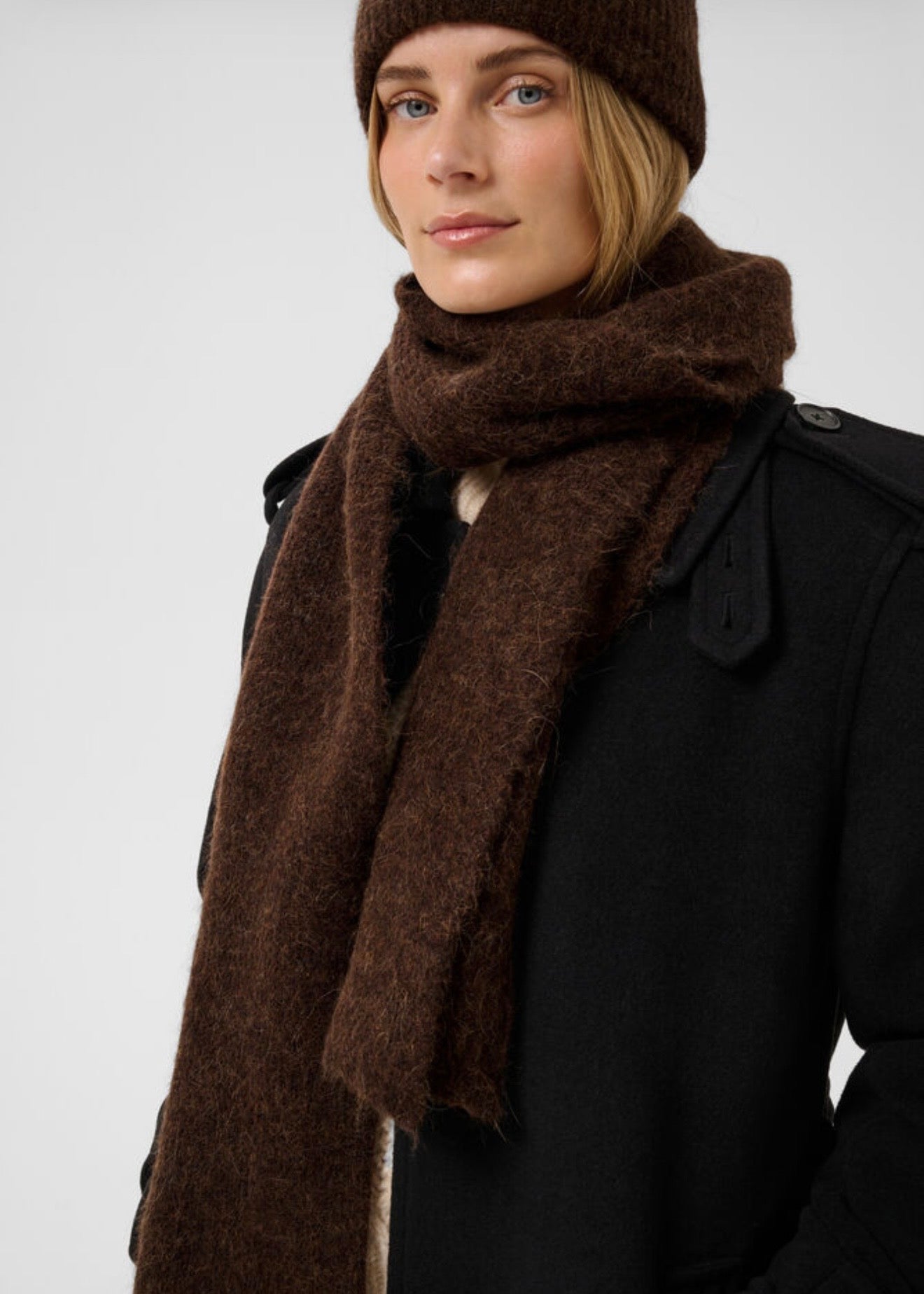 Svea Scarf Downtown Brown Melange