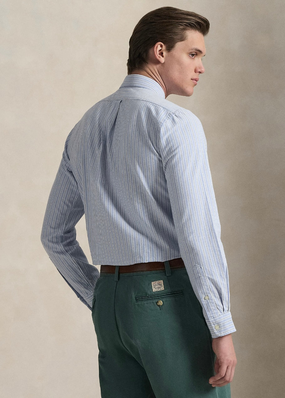 Custom Fit Striped Oxford Shirt Blue/White