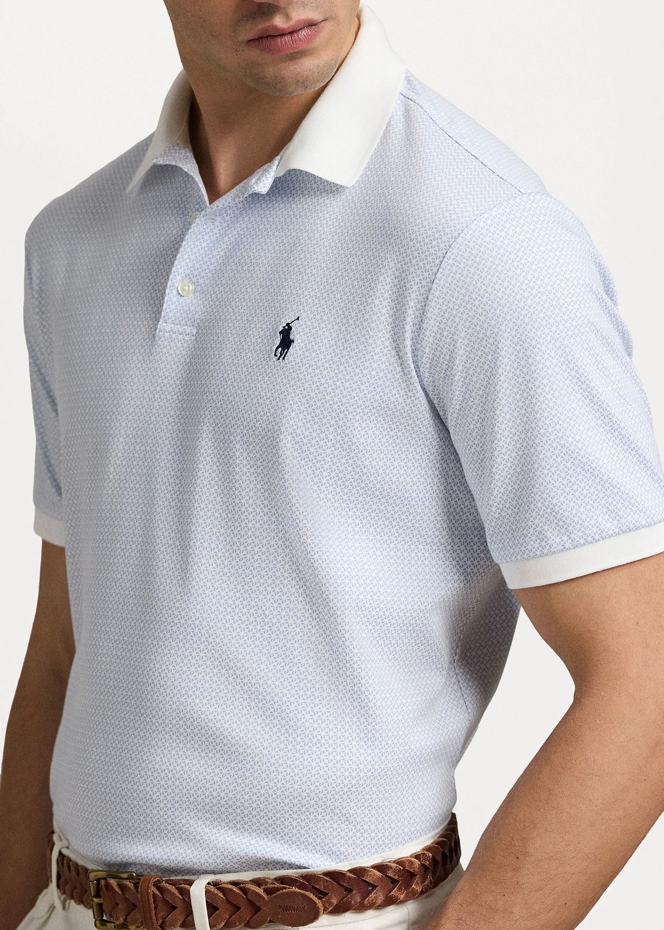 Polo Ralph Lauren Interlock pique - Crescent Toss White