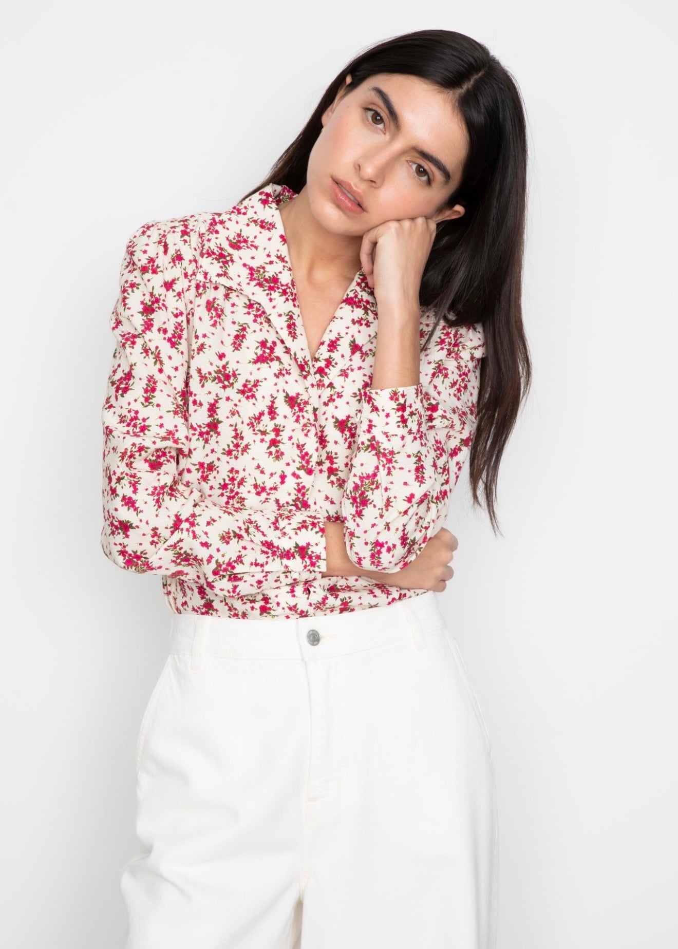Lu Lu Blouse Berry Print