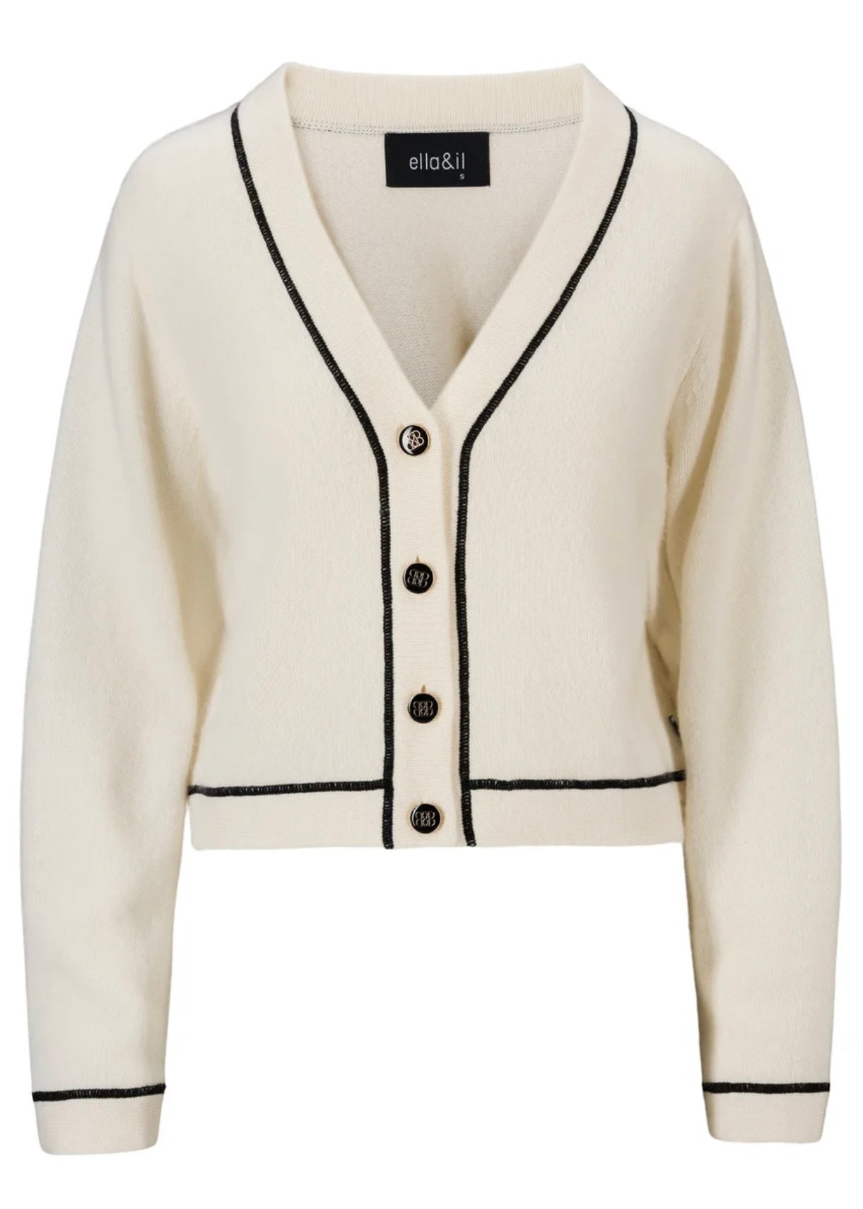 Ella&il Andrea Cashmere cardigan - Cream