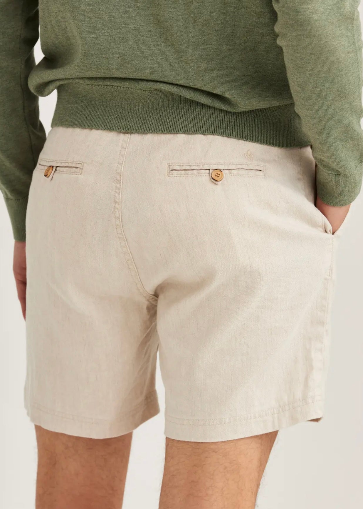 Morris Fenix Linen shorts - Offwhite
