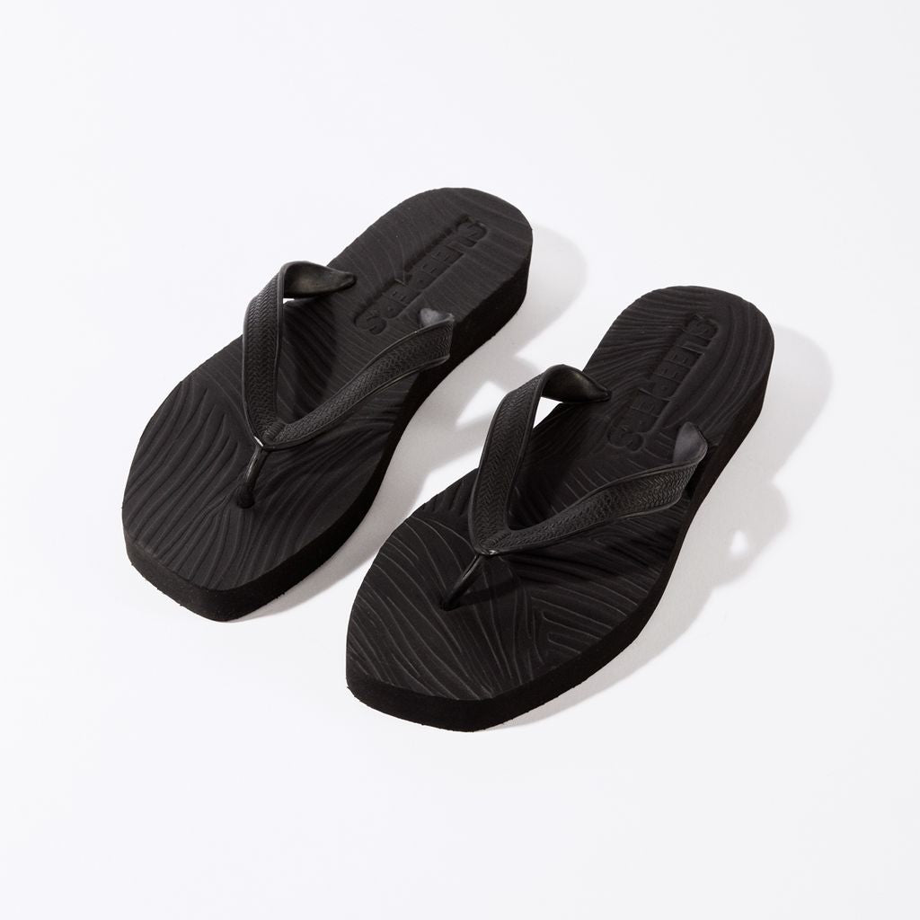 Sleepers Tapered Platform flip flop - Black