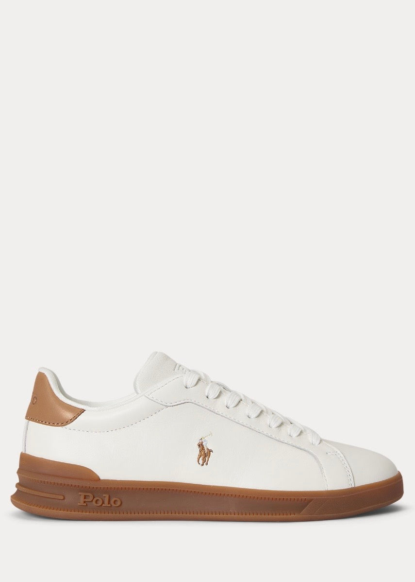 Heritage Court Leather Sneaker White/Tan