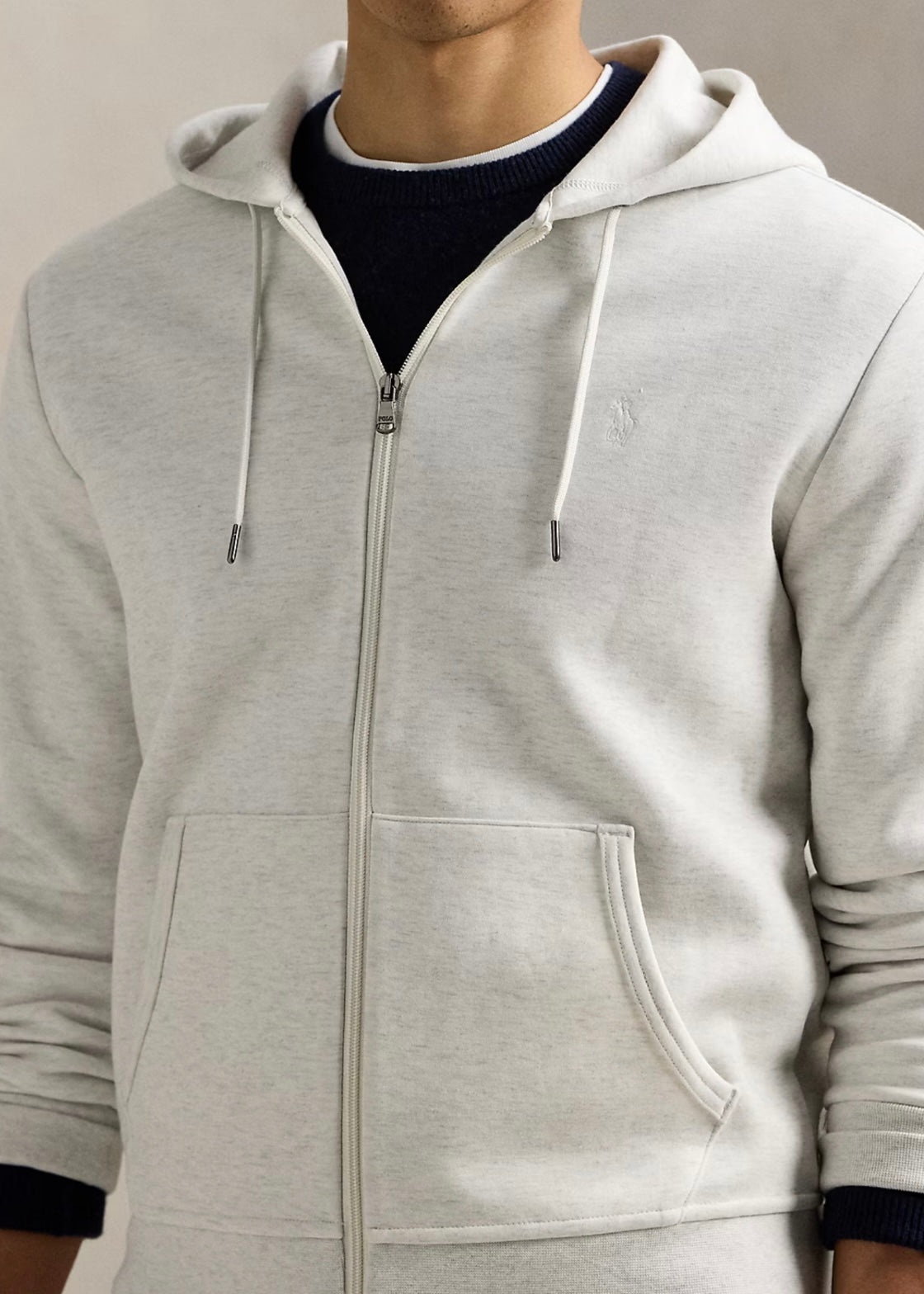 Ralph Lauren College Zip hoodie - Soho Heather