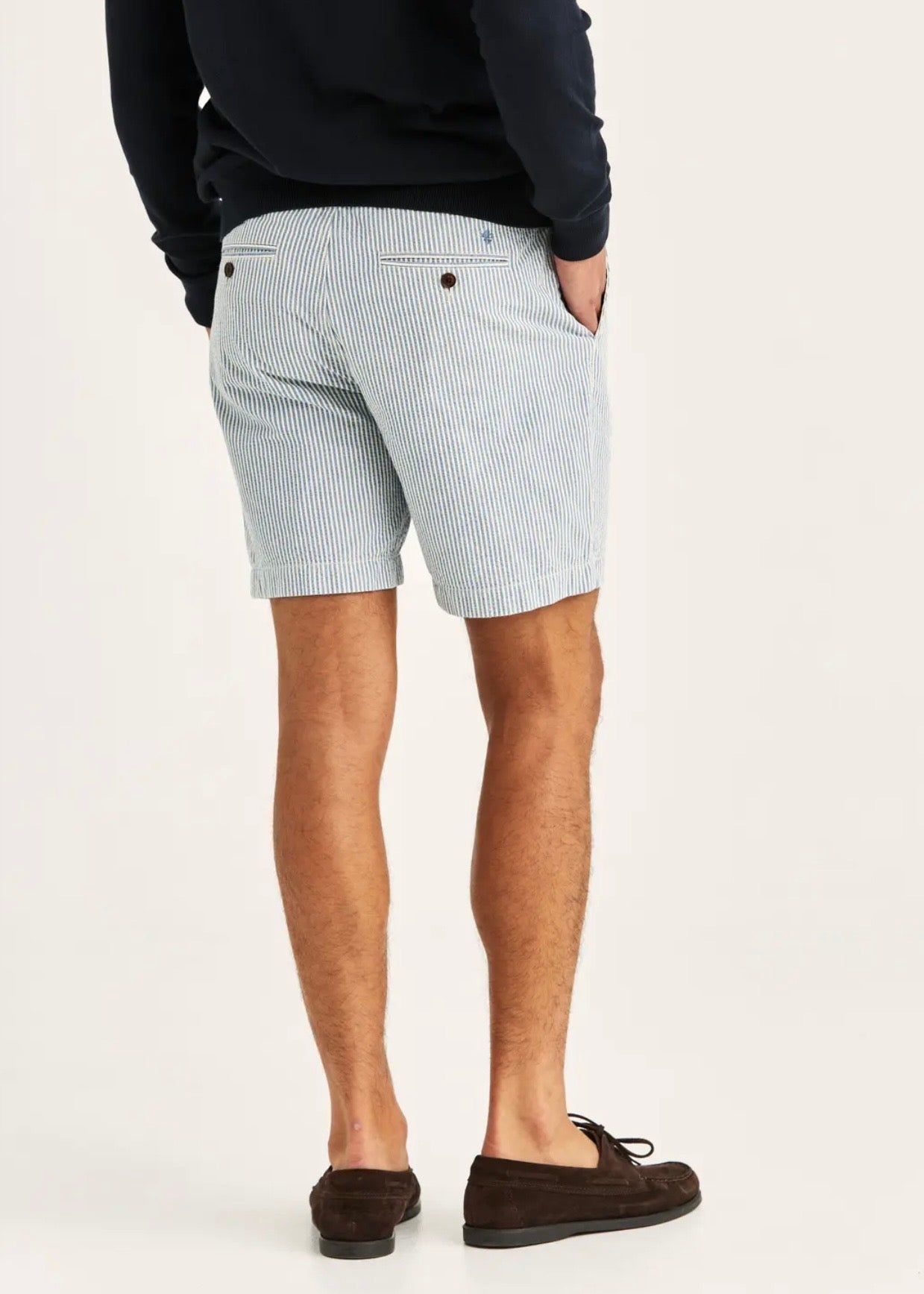 Fenix Seersucker Shorts Blue