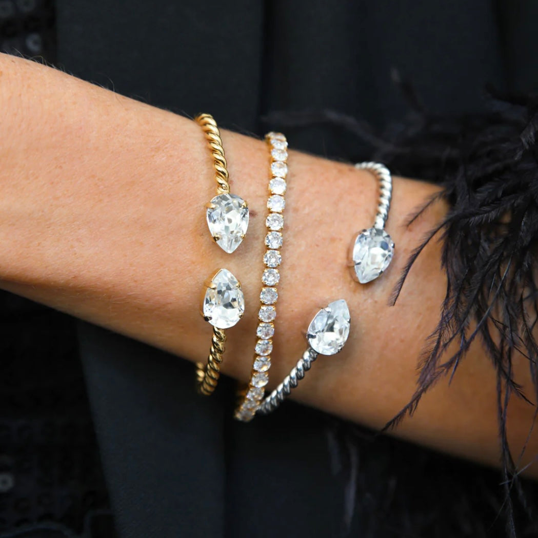 Caroline Svedbom Mini Drop bracelet Gold Crystal